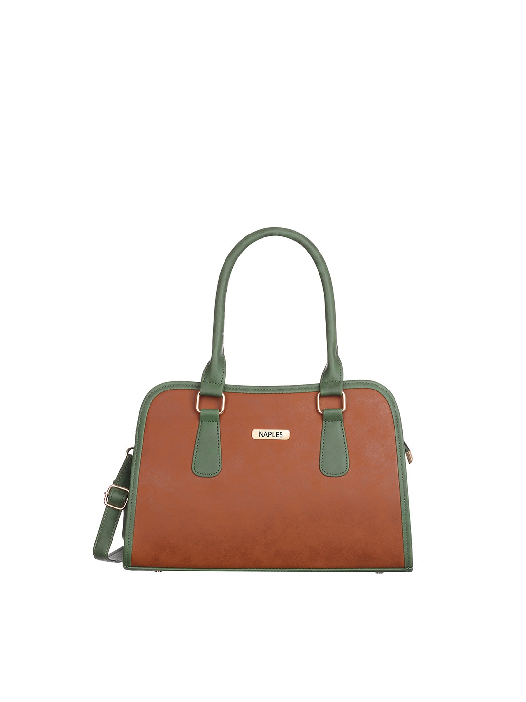 

Naples PU Structured Shoulder Bag, Tan