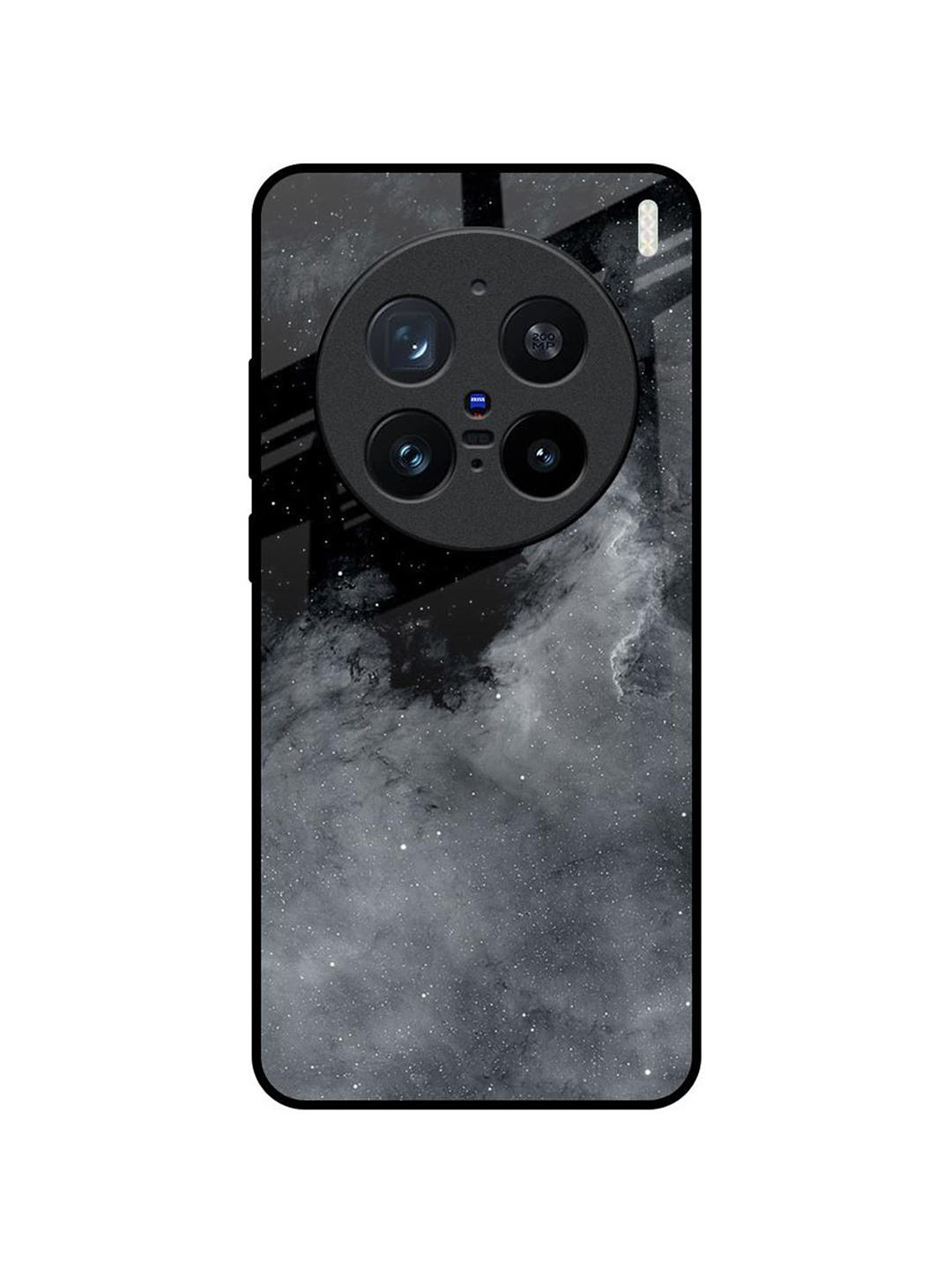 

QRIOH Abstract Printed Vivo X200 Pro 5G Back Case Mobile Accessories, Black