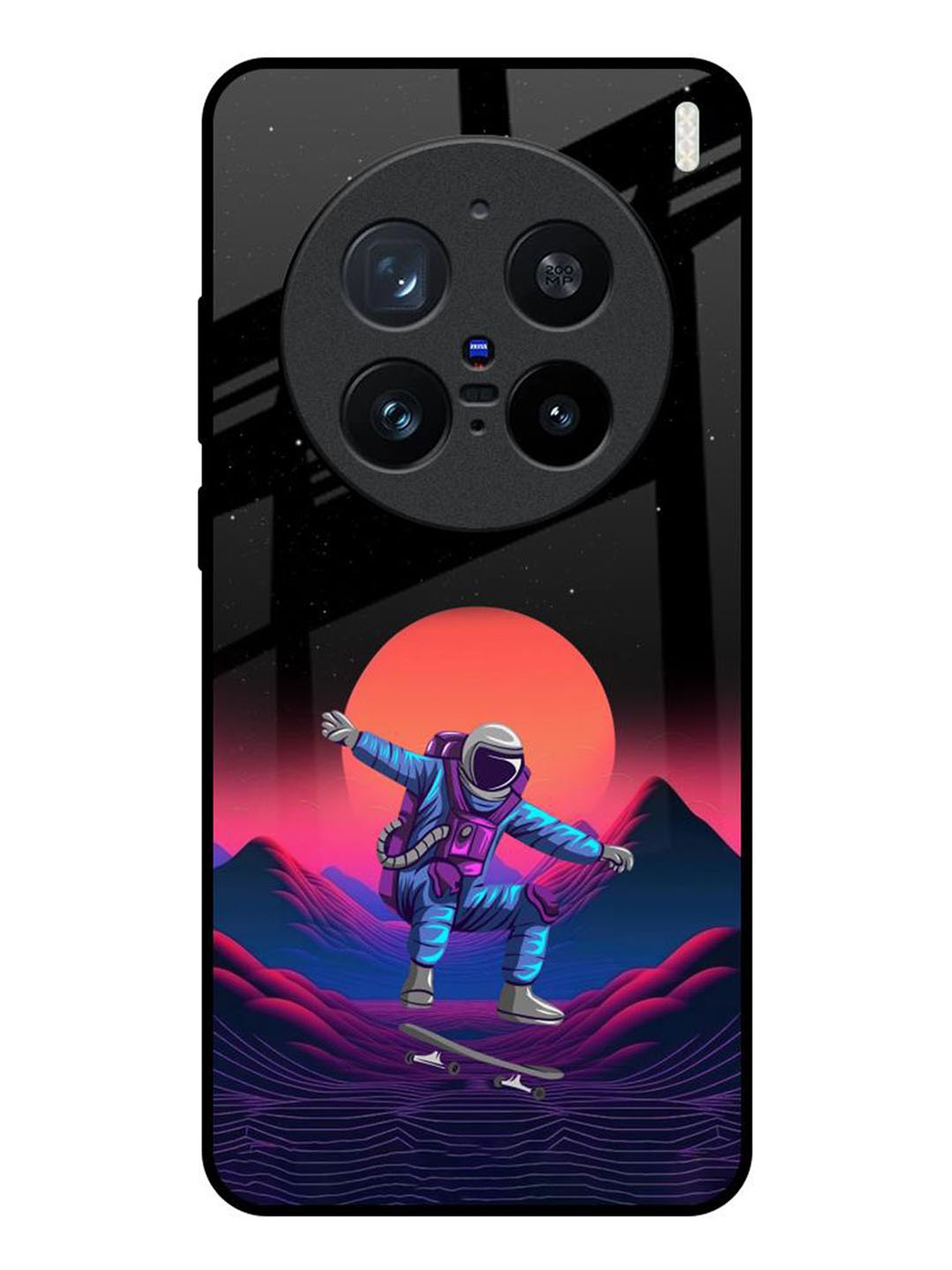 

QRIOH Quirky Printed Vivo X200 Pro 5G Back Case Mobile Accessories, Black
