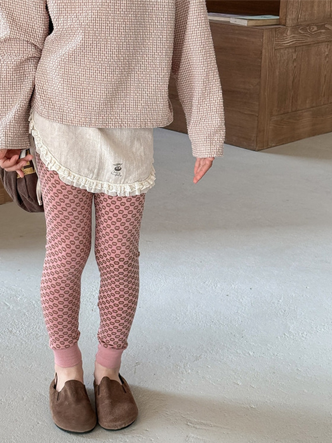 

LULU & SKY Girls High-Rise Leggings, Pink