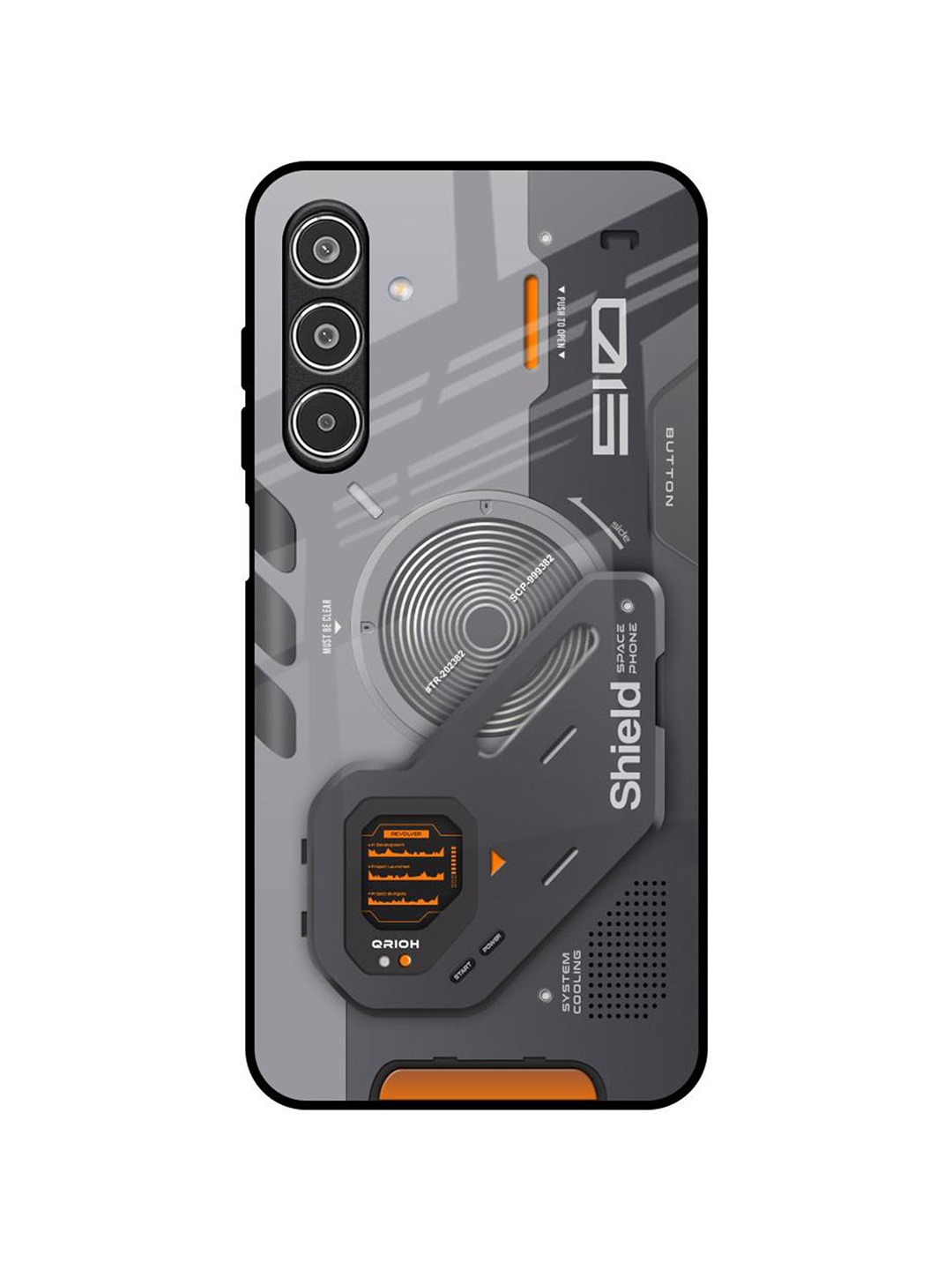 

QRIOH Tech Lifestyle Printed Samsung Galaxy A26 5G Back Case, Black