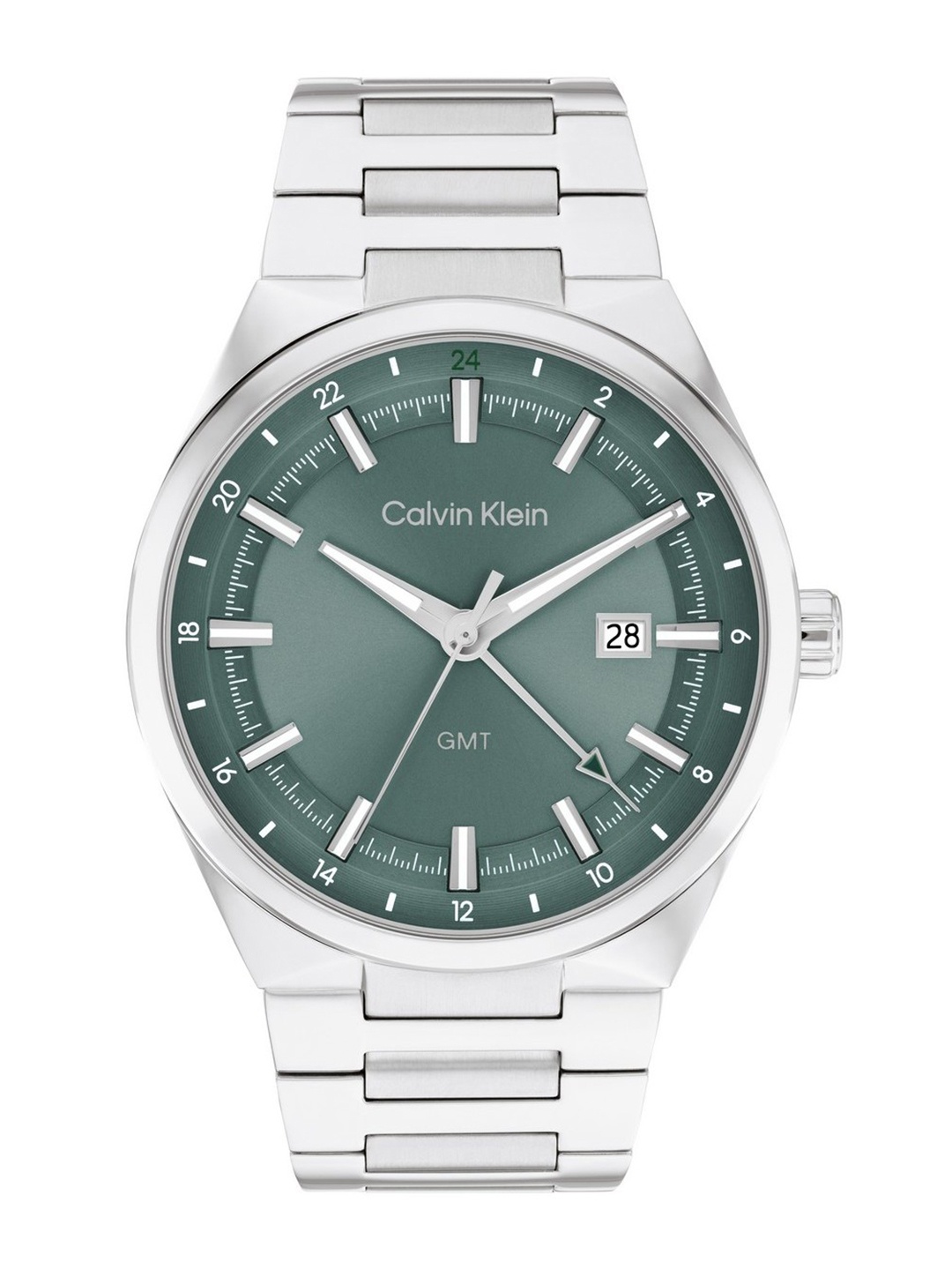 

Calvin Klein Men Dial & Stainless Steel Bracelet Style Straps Analogue Watch 25200492, Green
