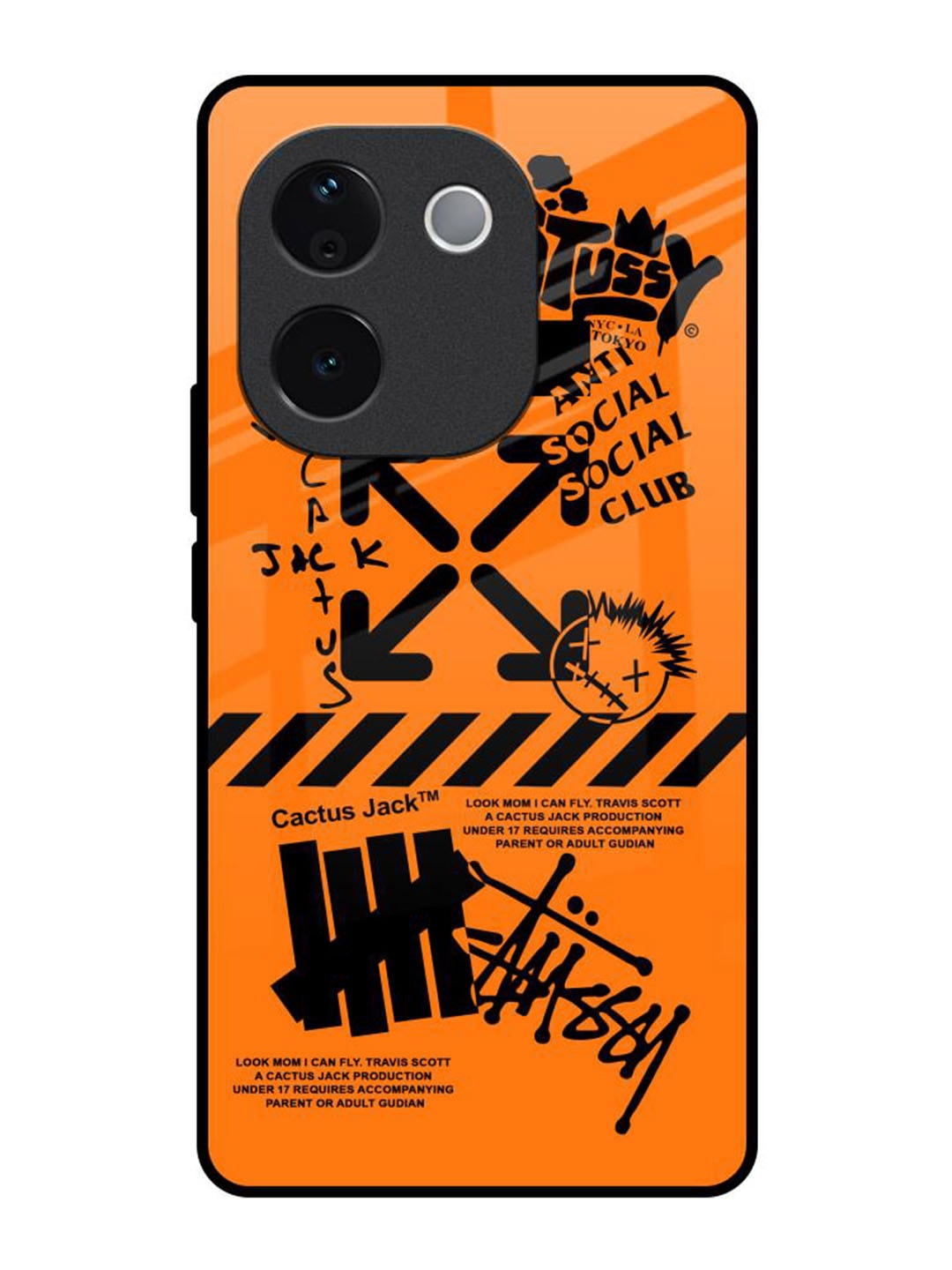 

QRIOH Typography Printed IQOO Z9s Pro 5G Back Case Mobile Accessories, Orange