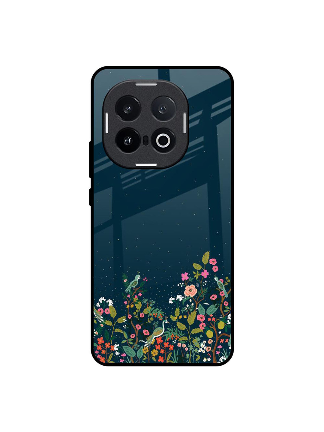

QRIOH Floral Printed IQOO 13 5G Back Case Mobile Accessories, Blue