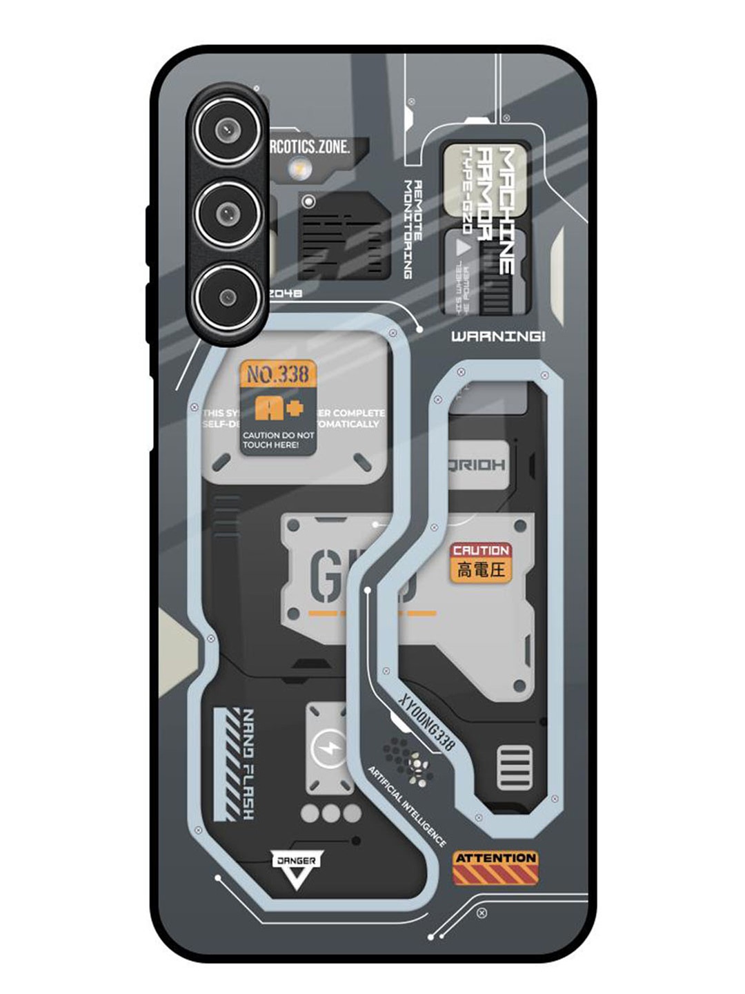 

QRIOH Typography Printed Samsung Galaxy A26 5G Back Case Mobile Accessories, Grey