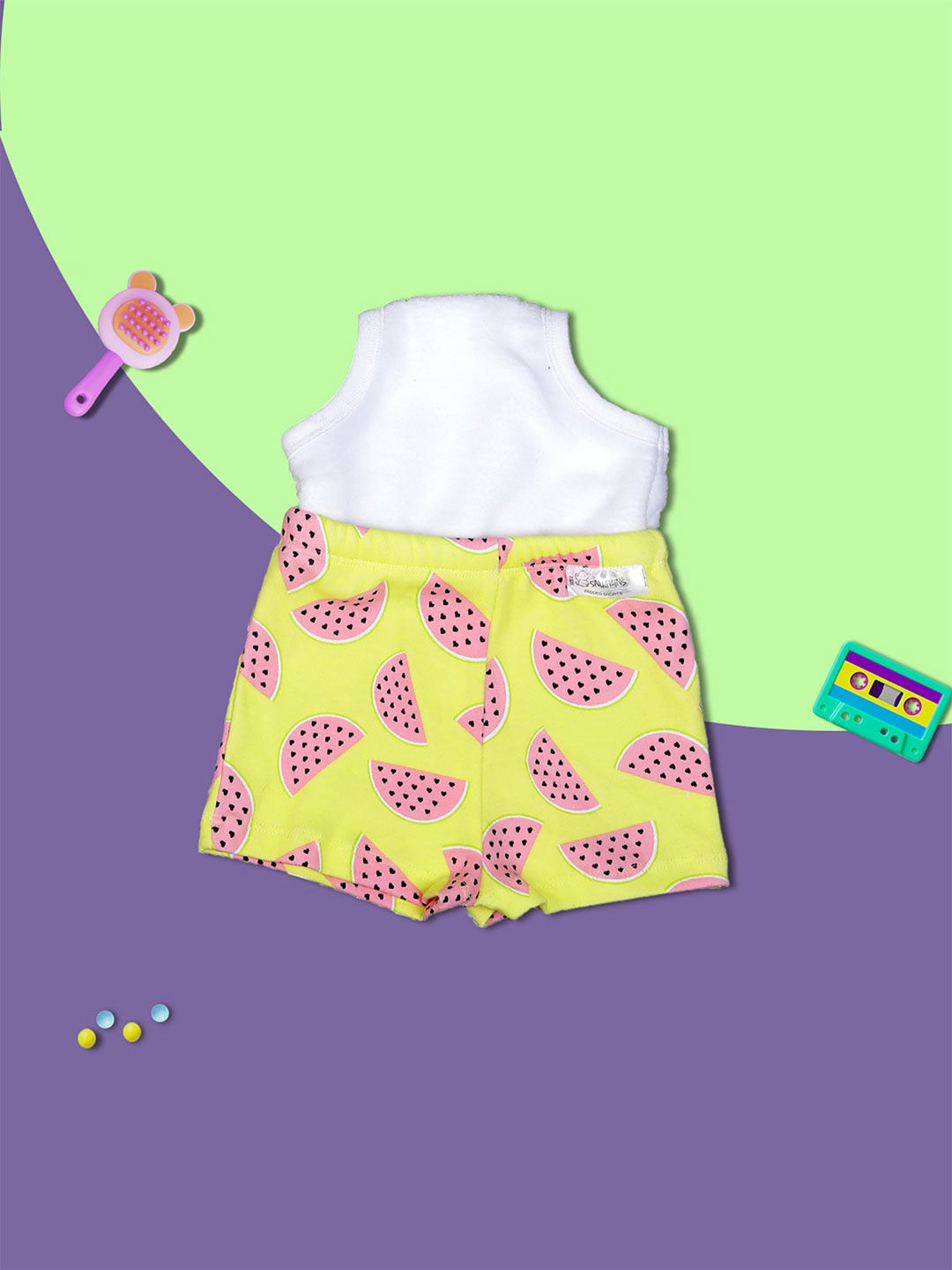

Snugkins Toddlers Pack of 1 Printed Cotton Potty Training Shorts, Yellow