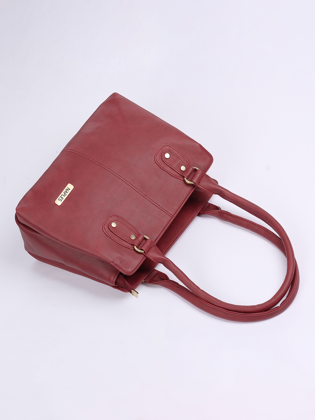 

Naples PU Structured Shoulder Bag, Maroon