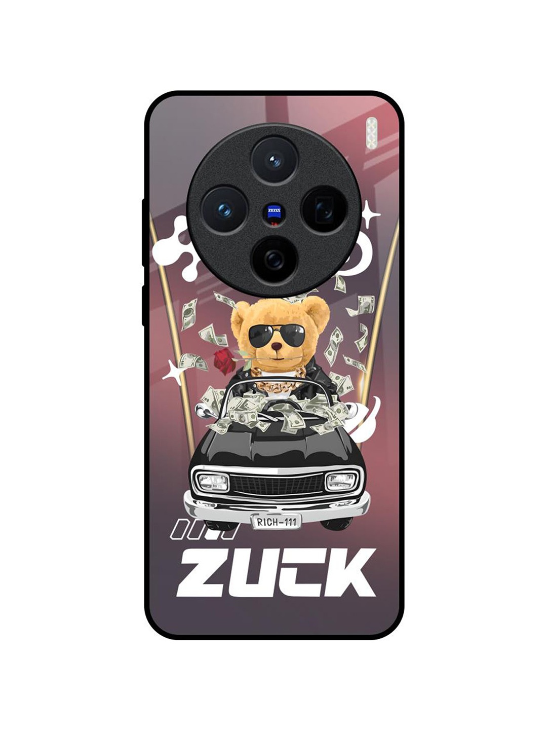 

QRIOH Cartoon Characters Printed Vivo X200 5G Back Case Mobile Accessories, Mauve