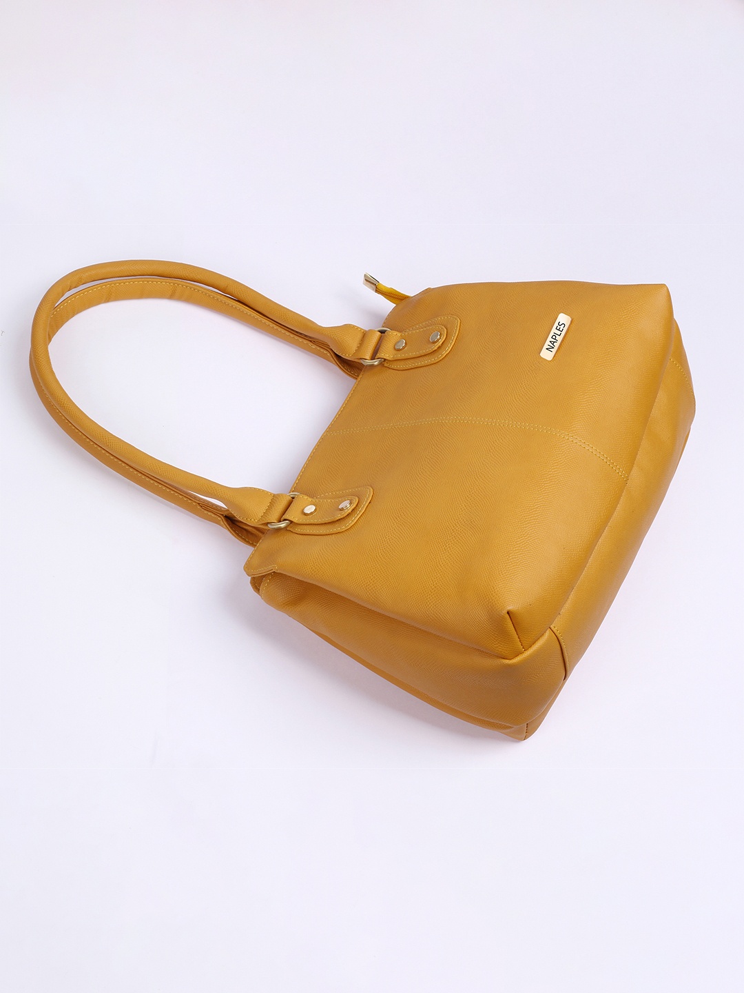 

Naples PU Structured Shoulder Bag, Yellow