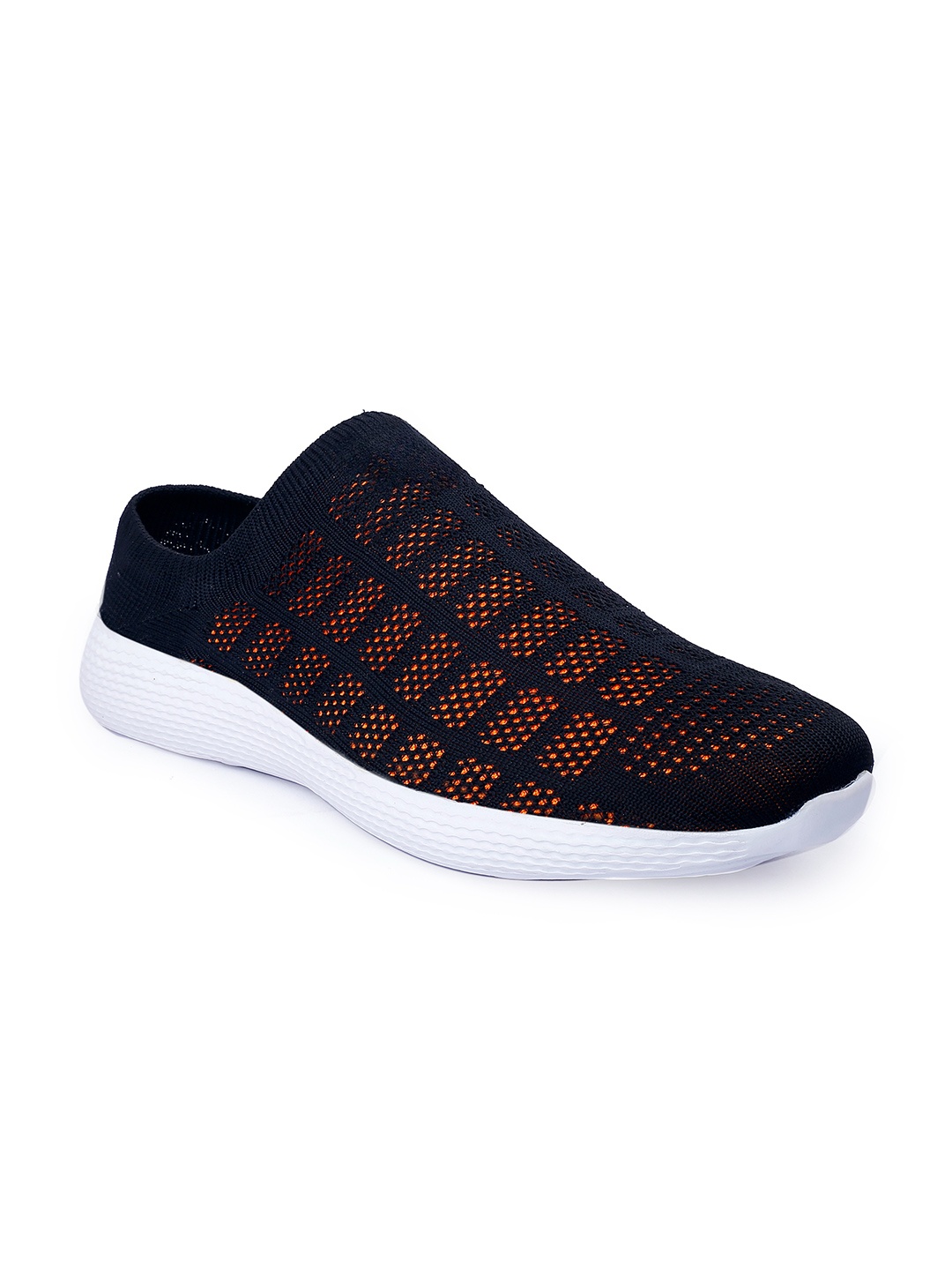 

riffway Men Woven Design Slip-On Sneakers, Black
