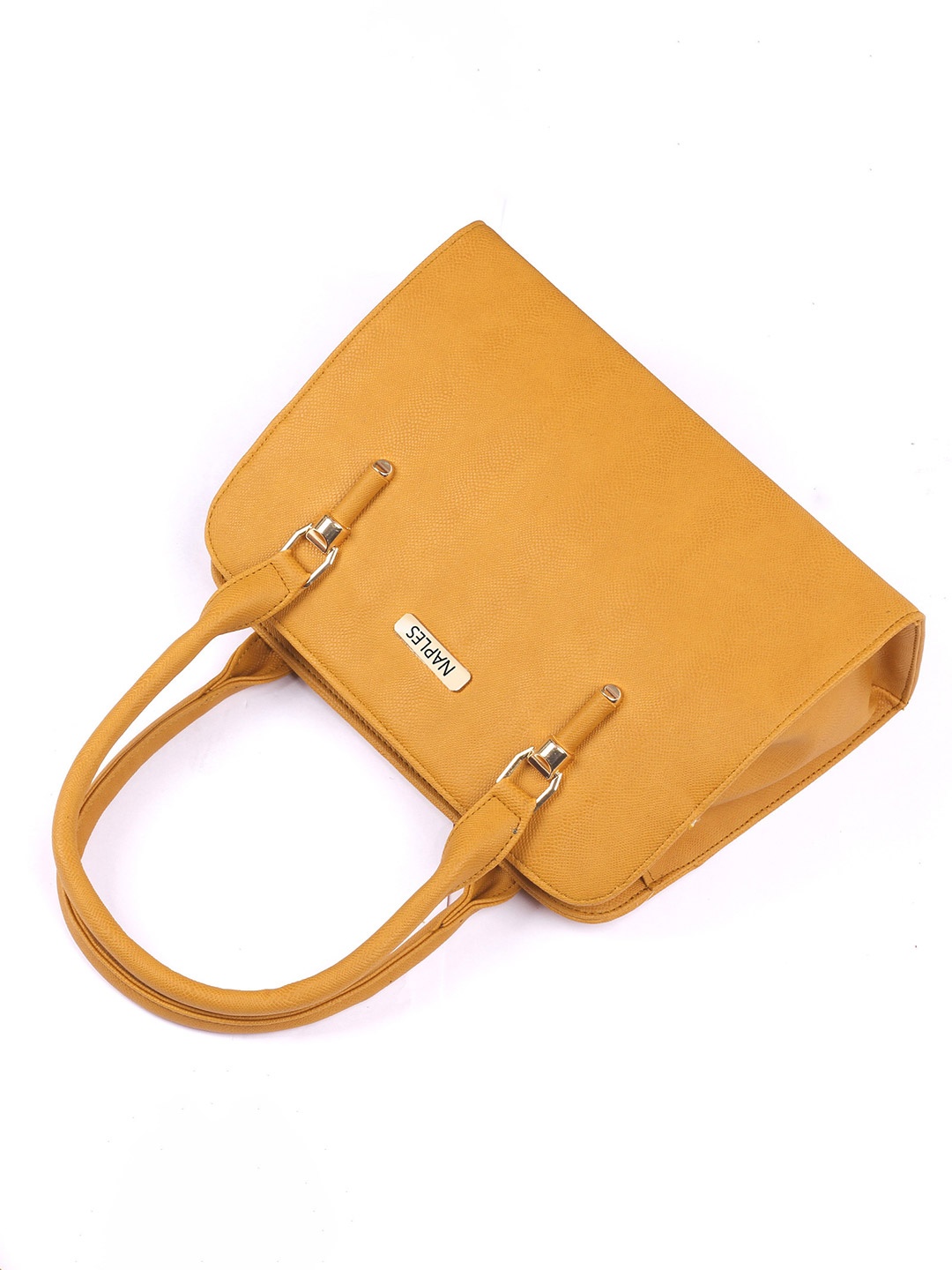

Naples PU Structured Shoulder Bag, Yellow