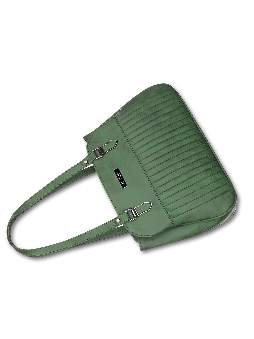 

Naples PU Structured Shoulder Bag, Green