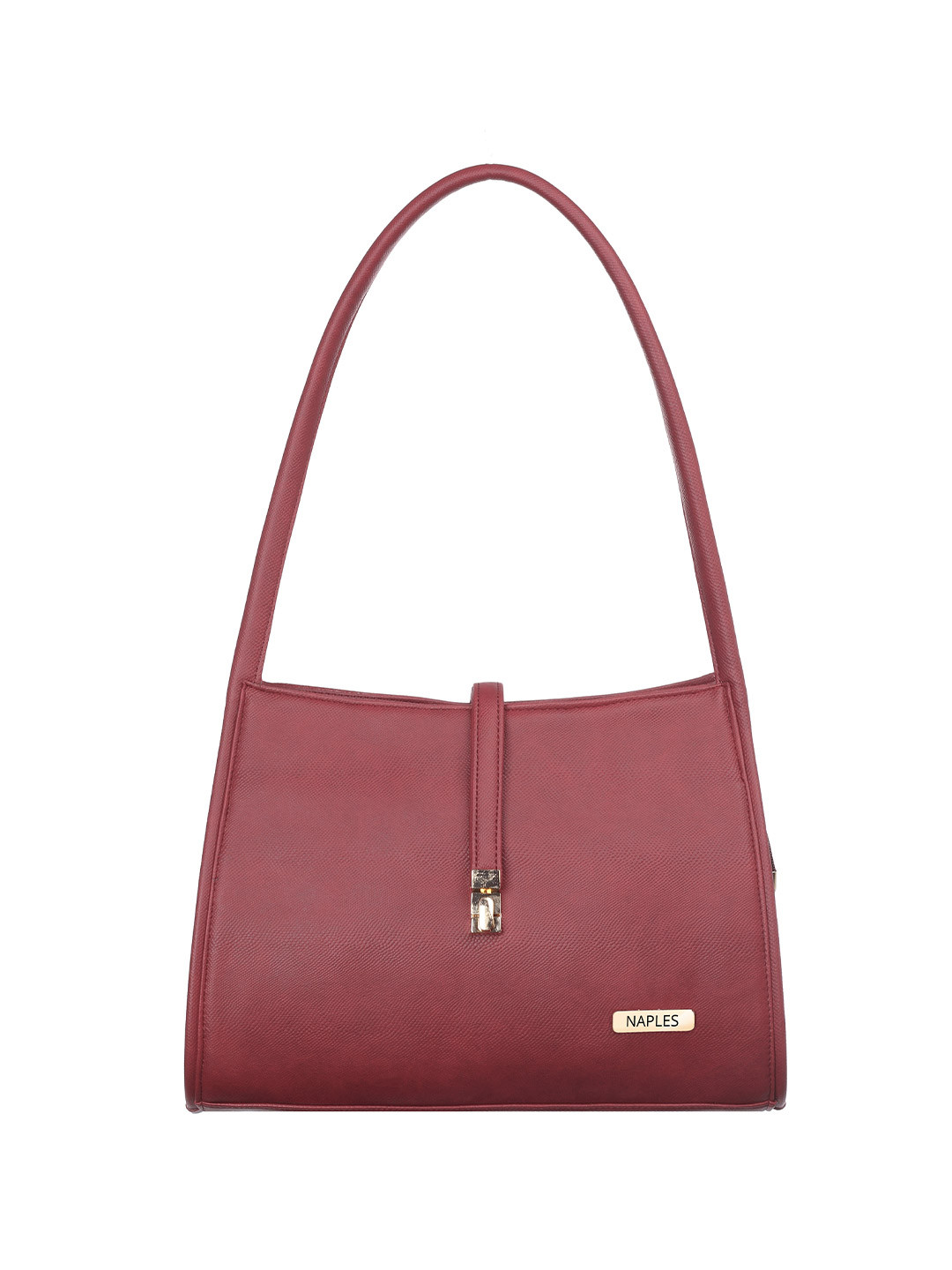 

Naples PU Structured Shoulder Bag, Maroon