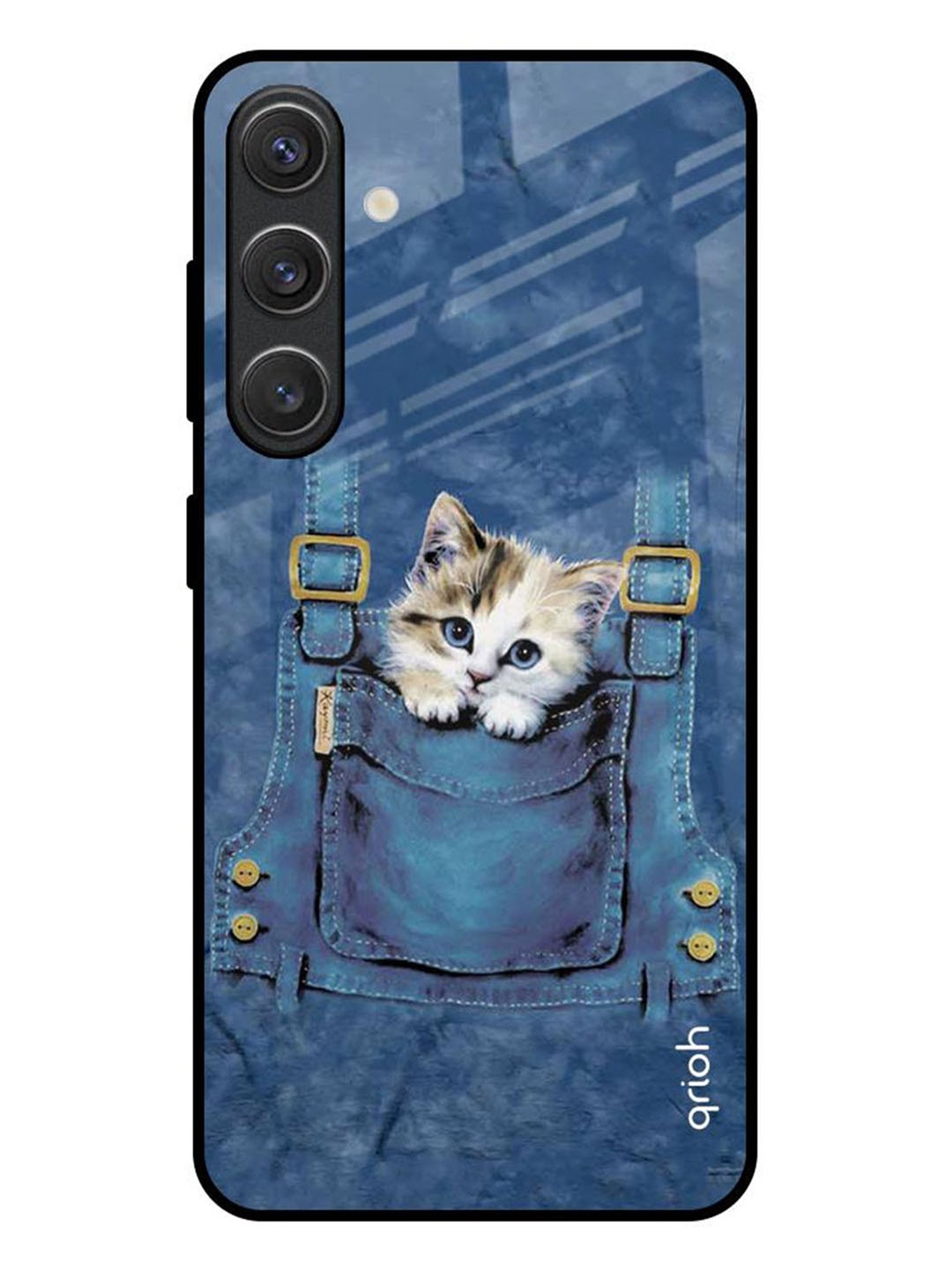 

QRIOH Quirky Printed Samsung Galaxy S25 Plus 5G Back Case Mobile Accessories, Blue
