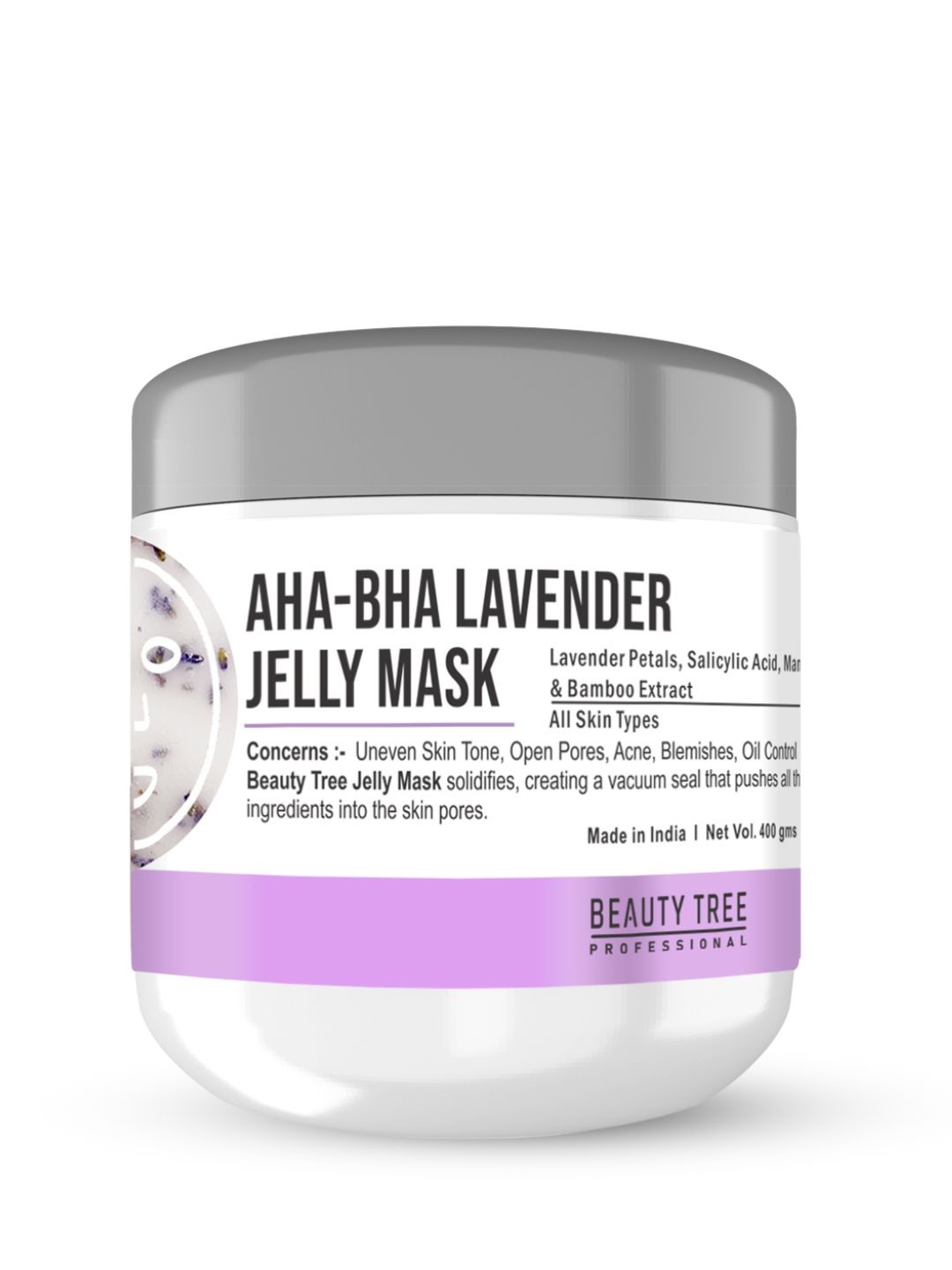

Beauty Tree Aha Bha Lavender Jelly Mask- 400 g, Purple