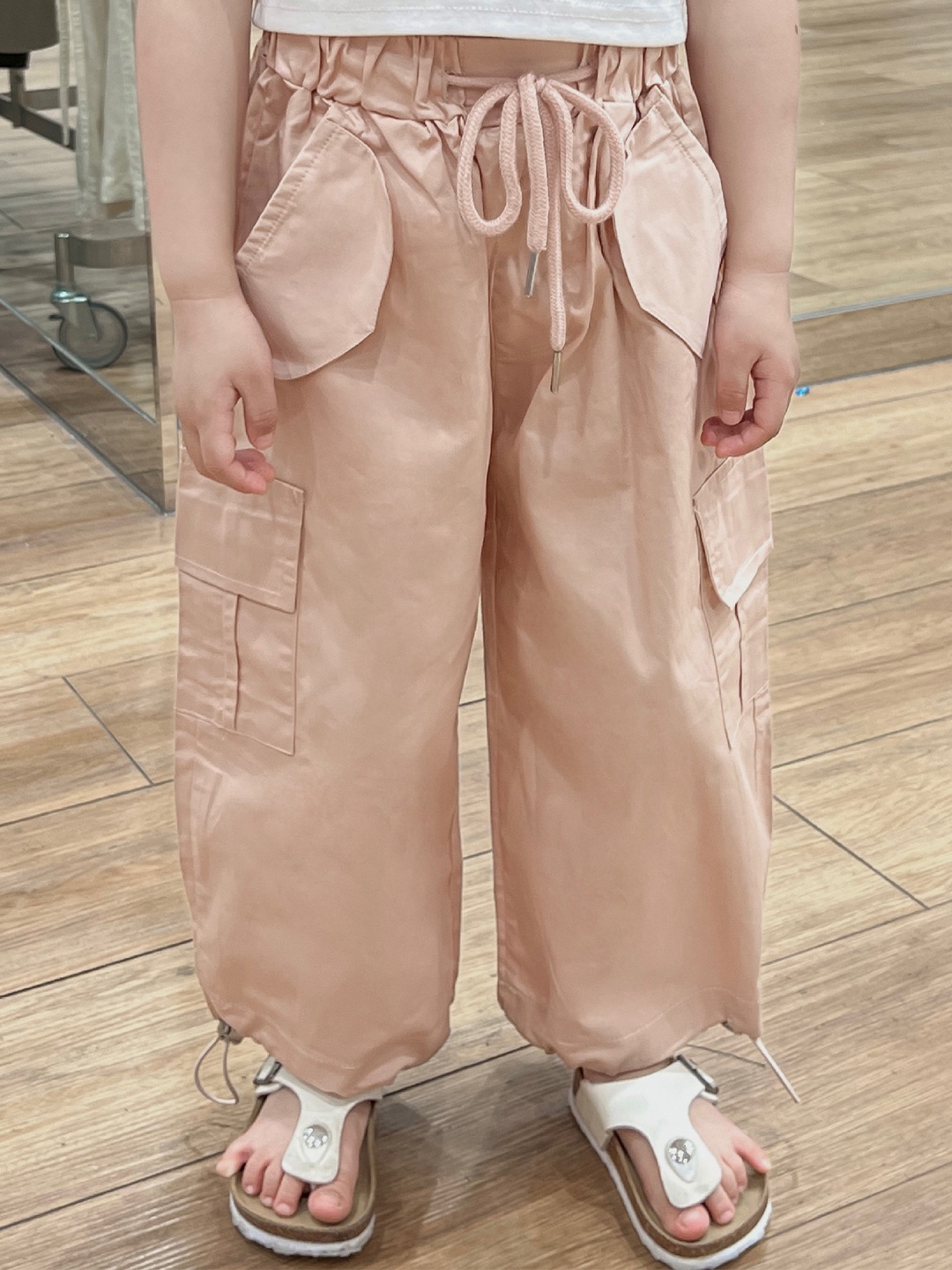 

LULU & SKY Girls High-Rise Trousers, Pink