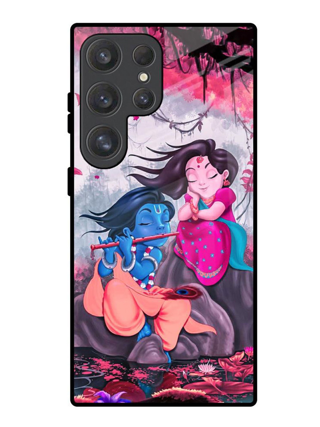 

QRIOH Quirky Printed Samsung Galaxy S25 Ultra 5G Back Case Mobile Accessories, Pink