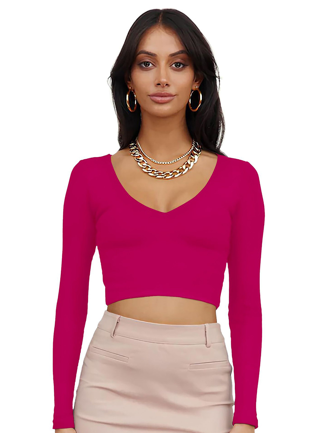 

Dream Beauty Fashion Crop Top, Pink