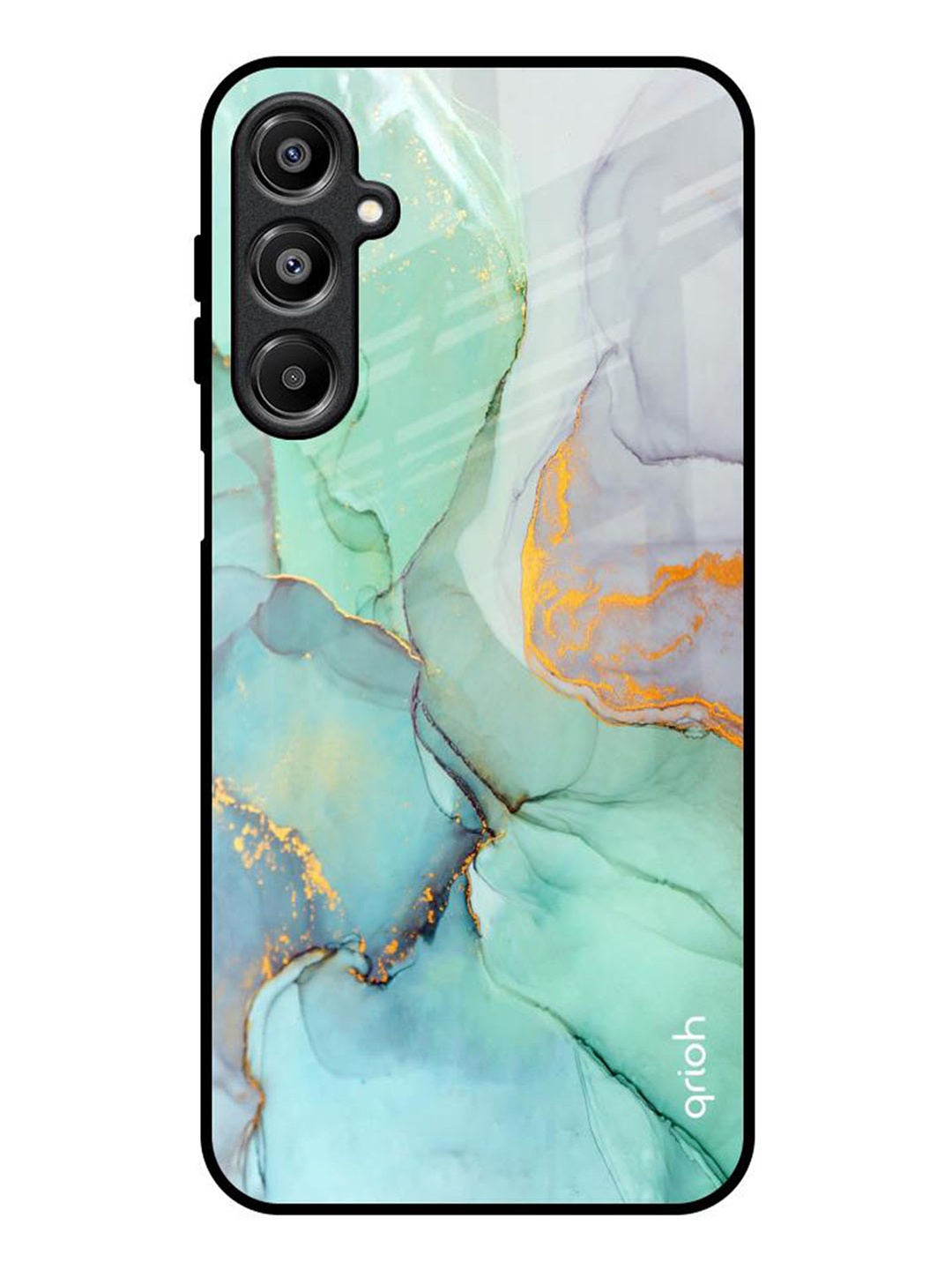 

QRIOH Quirky Marble Printed Samsung Galaxy A16 5G Back Case, Green