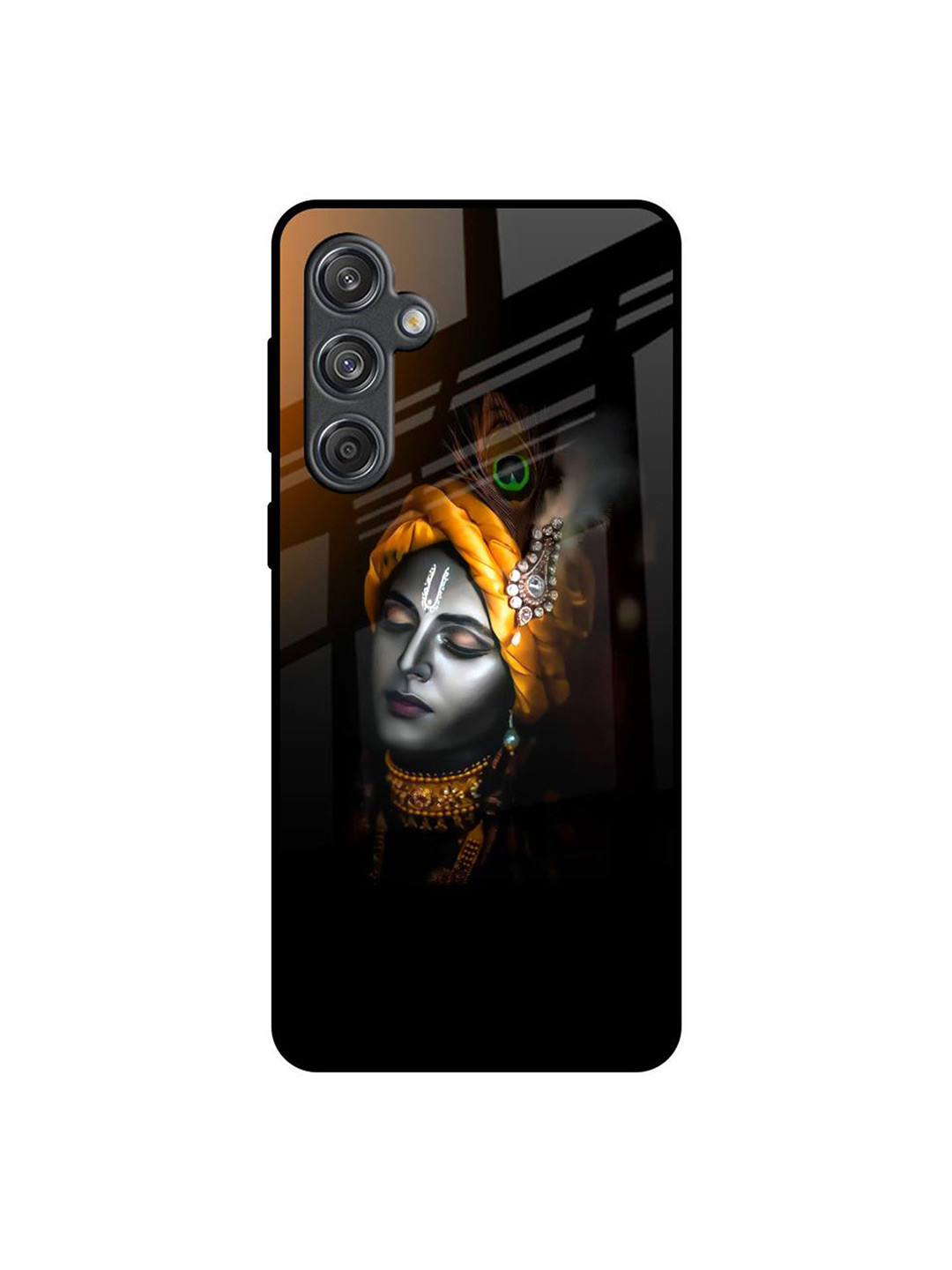 

QRIOH Quirky Printed Samsung Galaxy M55 5G Back Case Mobile Accessories, Black