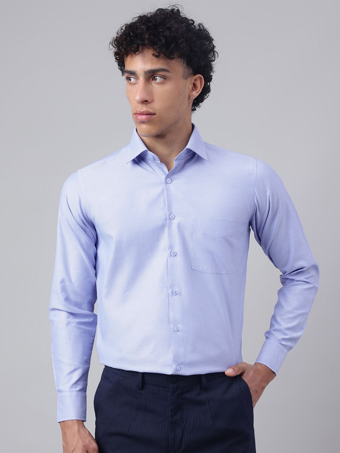 

Richlook Men Comfort Opaque Casual Shirt, Blue