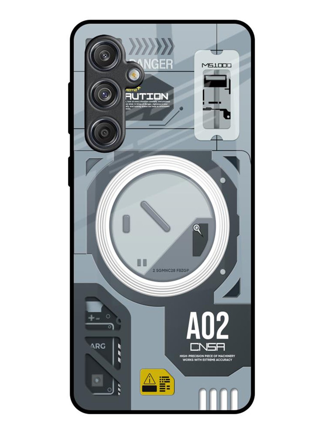 

QRIOH Typography Printed Samsung Galaxy M55 5G Back Case Mobile Accessories, Grey