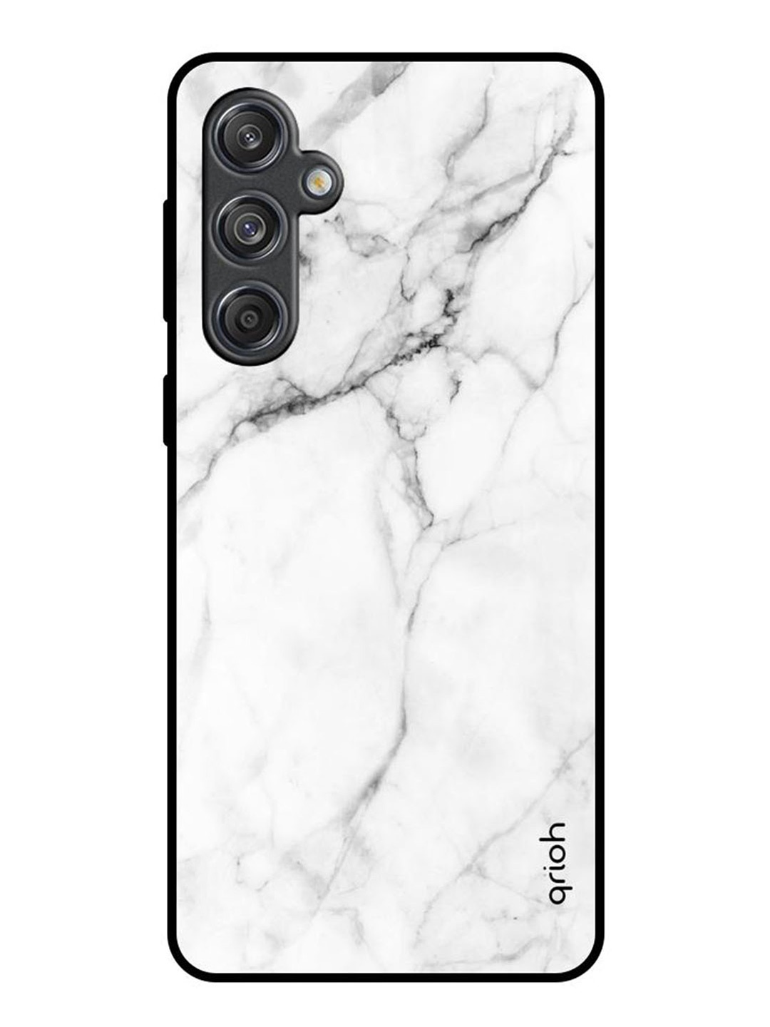 

QRIOH Quirky Printed Samsung Galaxy M55 5G Back Case Mobile Accessories, White