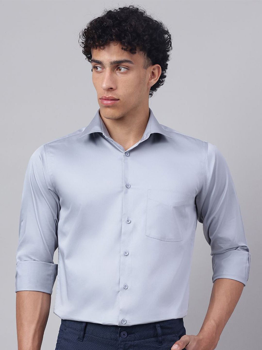 

Richlook Men Comfort Opaque Casual Shirt, Grey