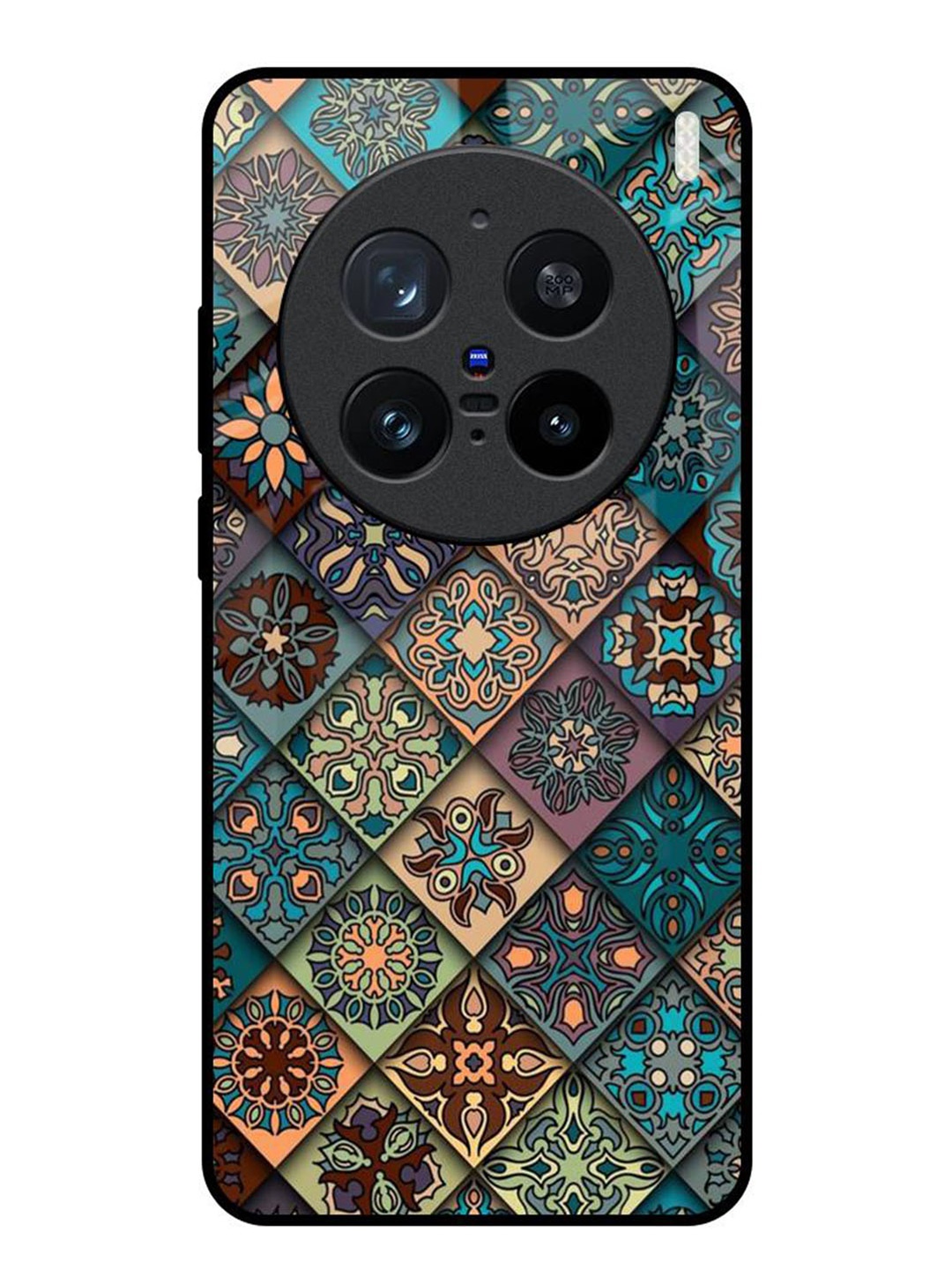 

QRIOH Abstract Printed Vivo X200 Pro 5G Back Case Mobile Accessories, Blue