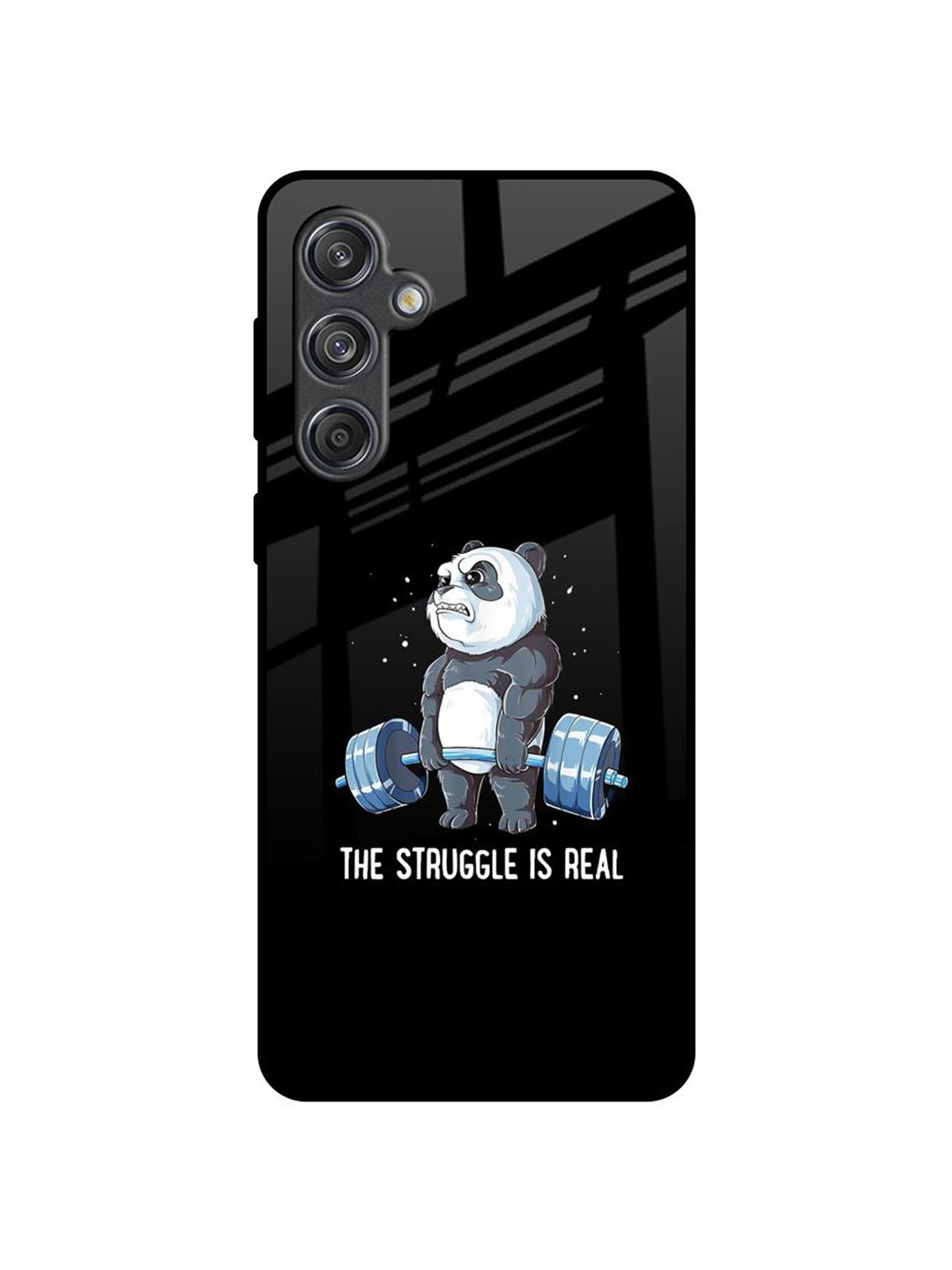 

QRIOH Typography Printed Samsung Galaxy M55 5G Back Case Mobile Accessories, Black