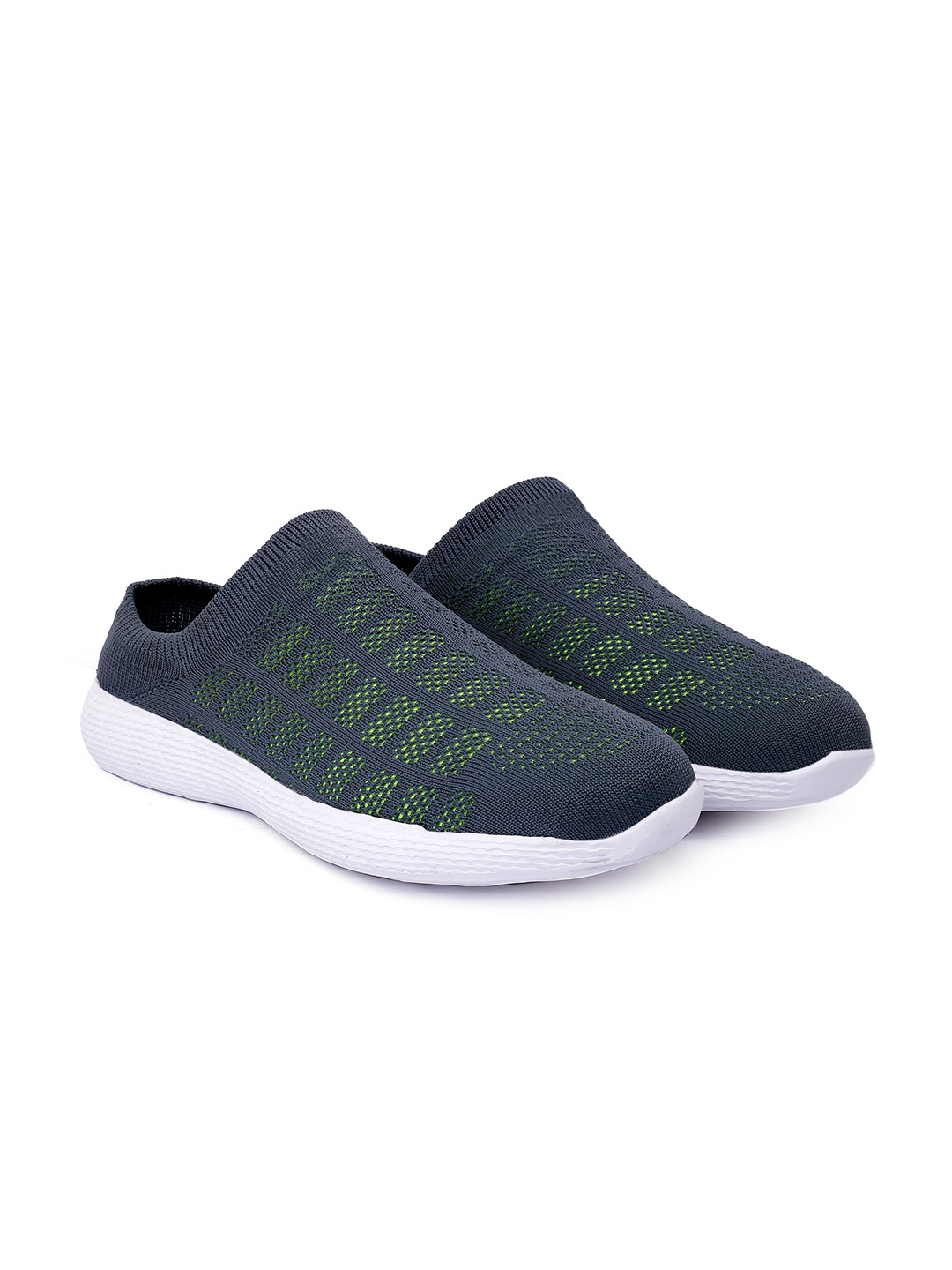 

riffway Men Textured Slip-On Sneakers, Grey