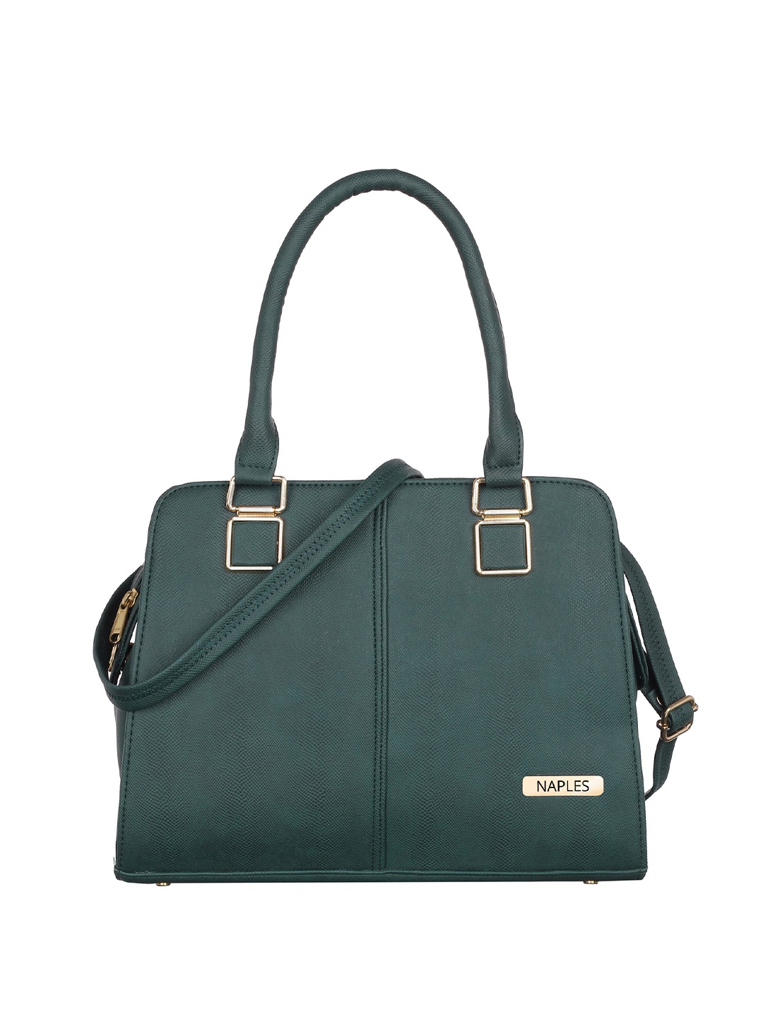 

Naples Women Solid Structured Handheld Bag, Green