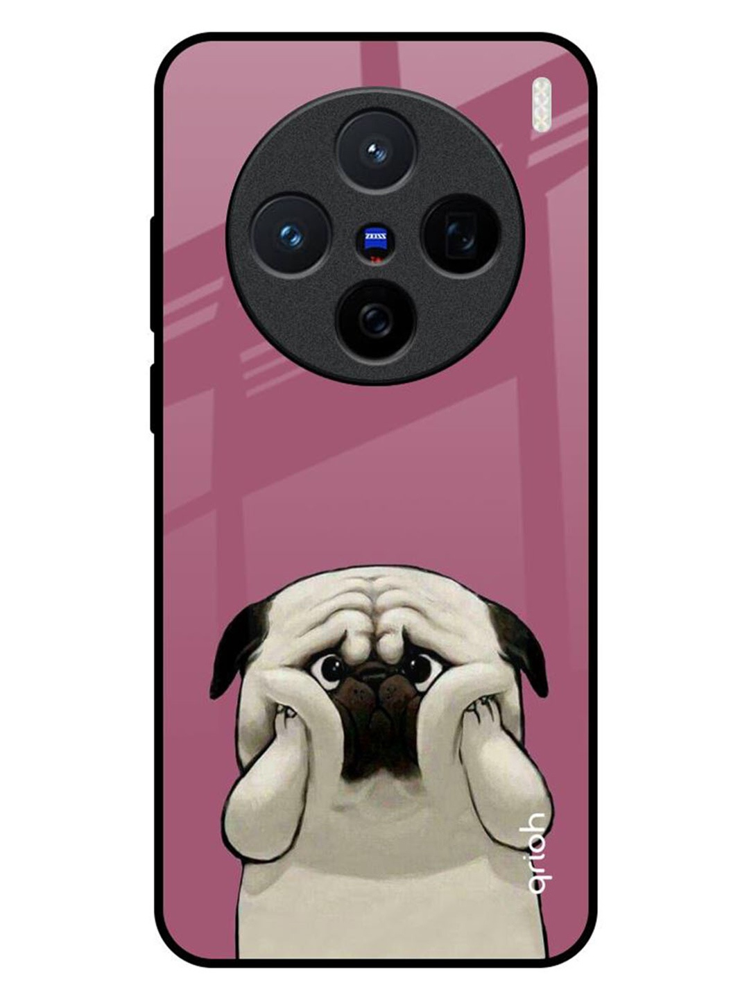 

QRIOH Quirky Printed Vivo X200 5G Back Case Mobile Accessories, Pink