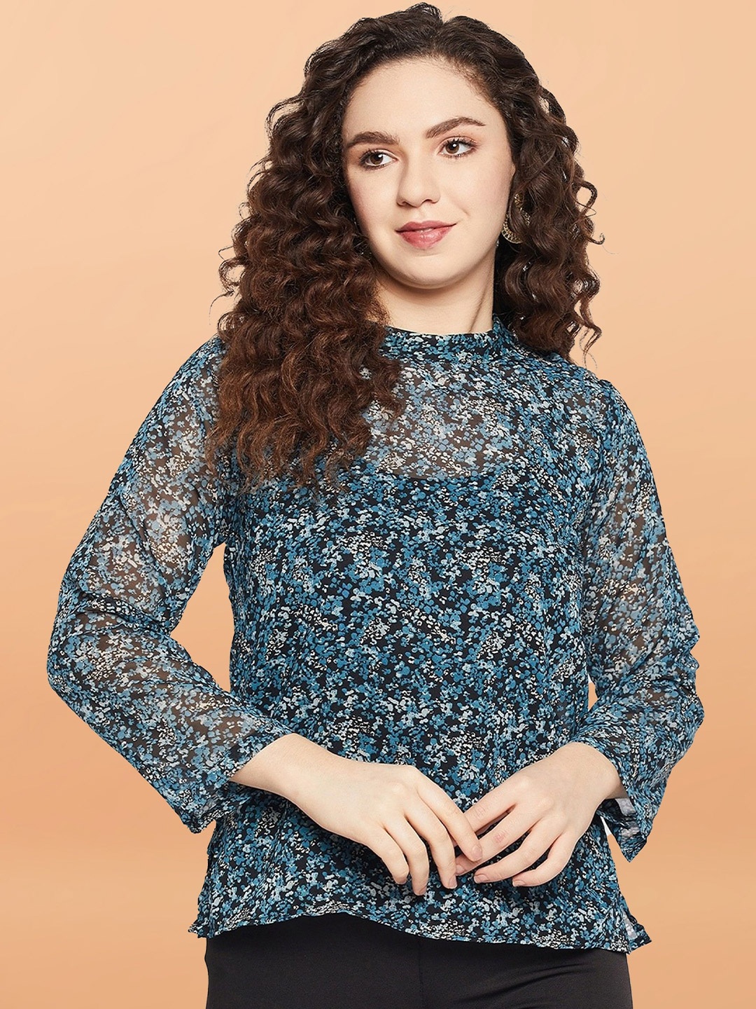 

DressBerry Floral Print Georgette Top, Multi
