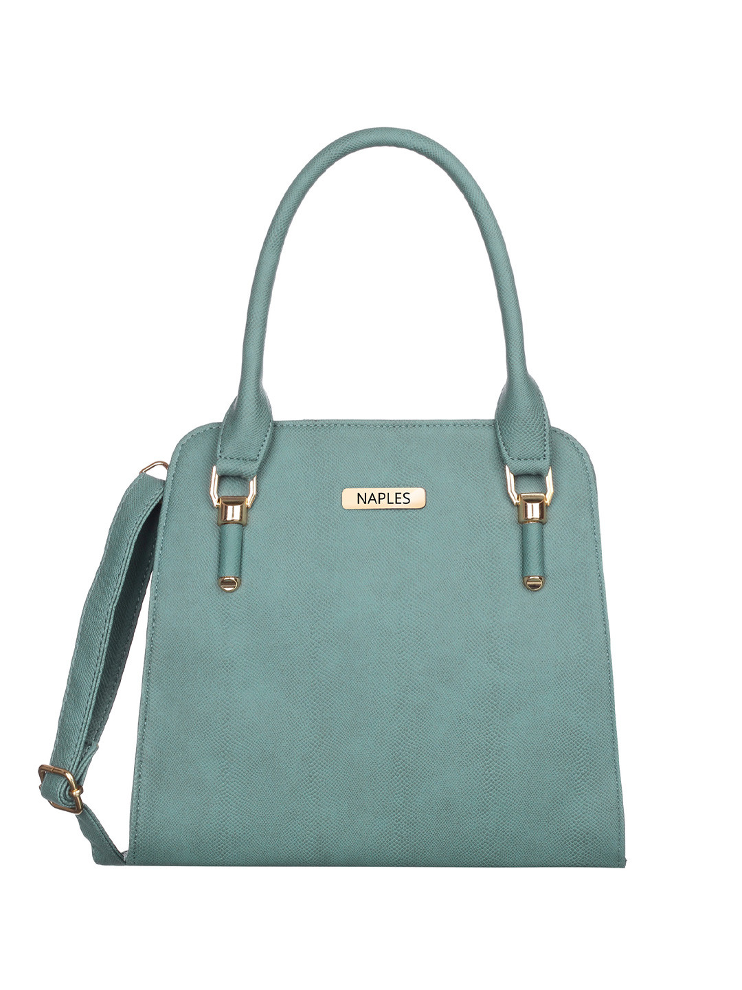 

Naples Women Solid Structured Handheld Bag, Green