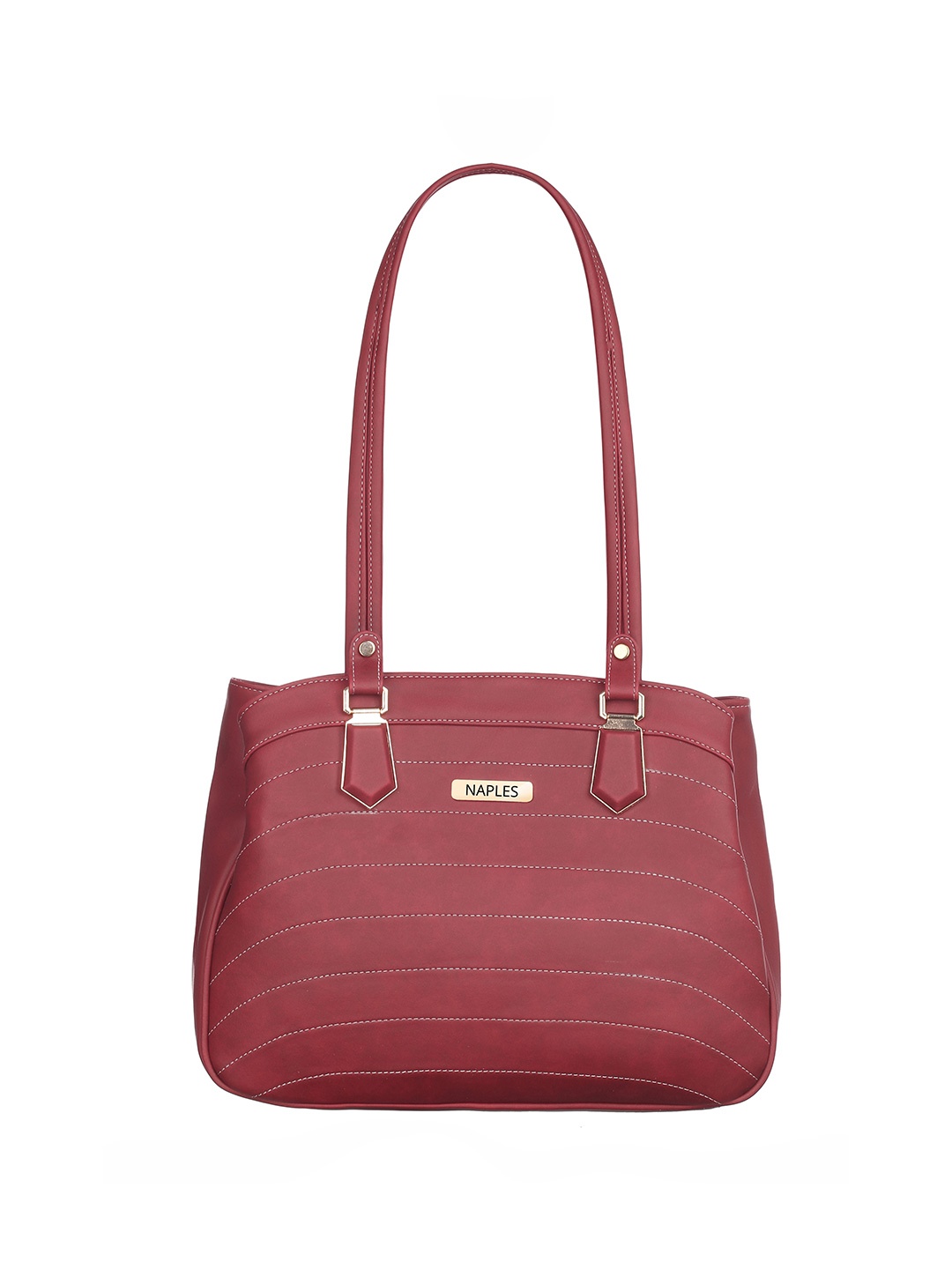 

Naples PU Structured Shoulder Bag, Maroon
