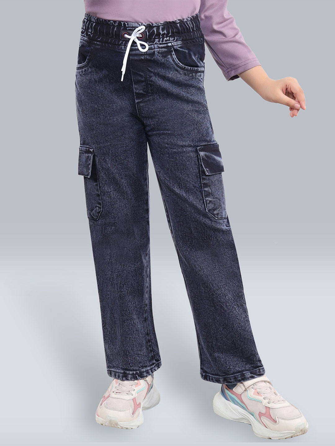 

Killer Girls Straight Fit Jeans, Navy blue