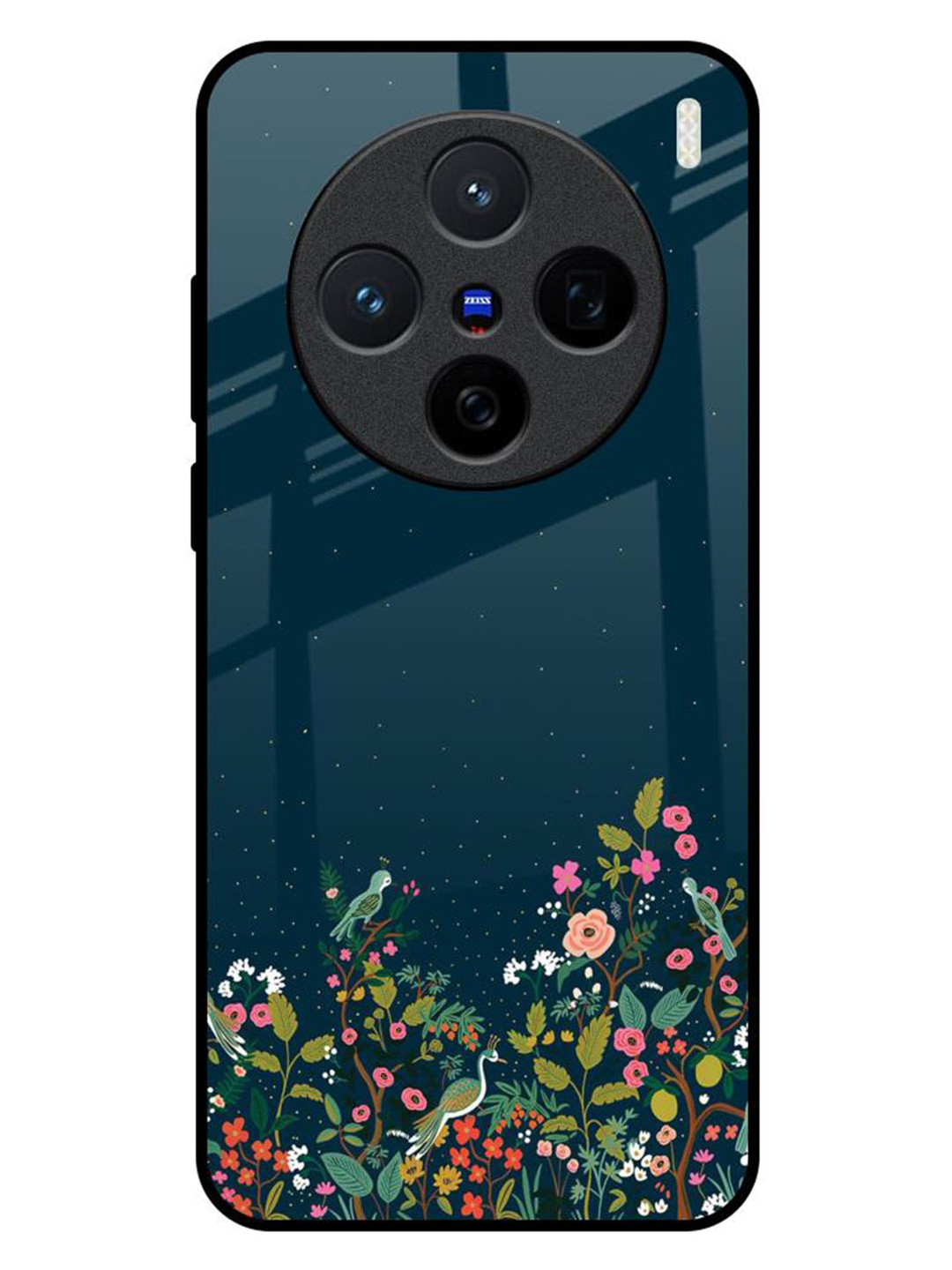 

QRIOH Floral Printed Vivo X200 5G Back Case Mobile Accessories, Green