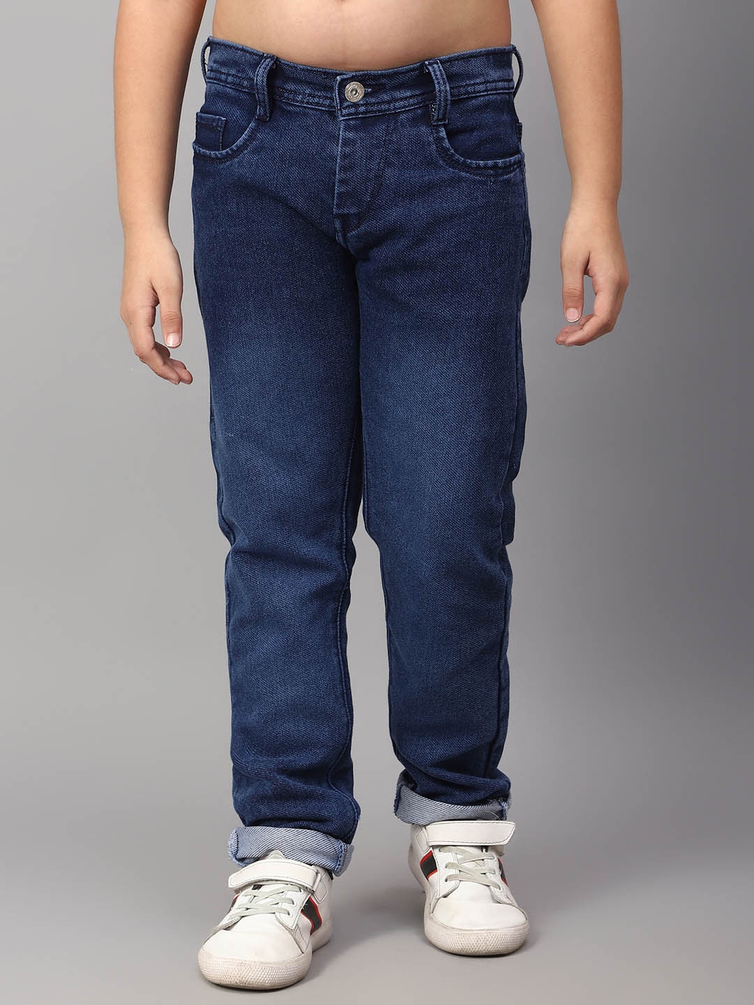 

HIGH FAME Boys Light Fade Mid-Rise Jeans, Blue