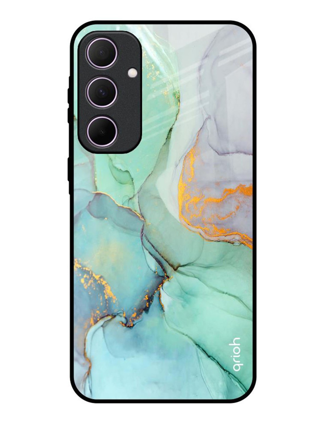 

QRIOH Abstract Printed Samsung Galaxy A35 5G Back Case Mobile Accessories, Green