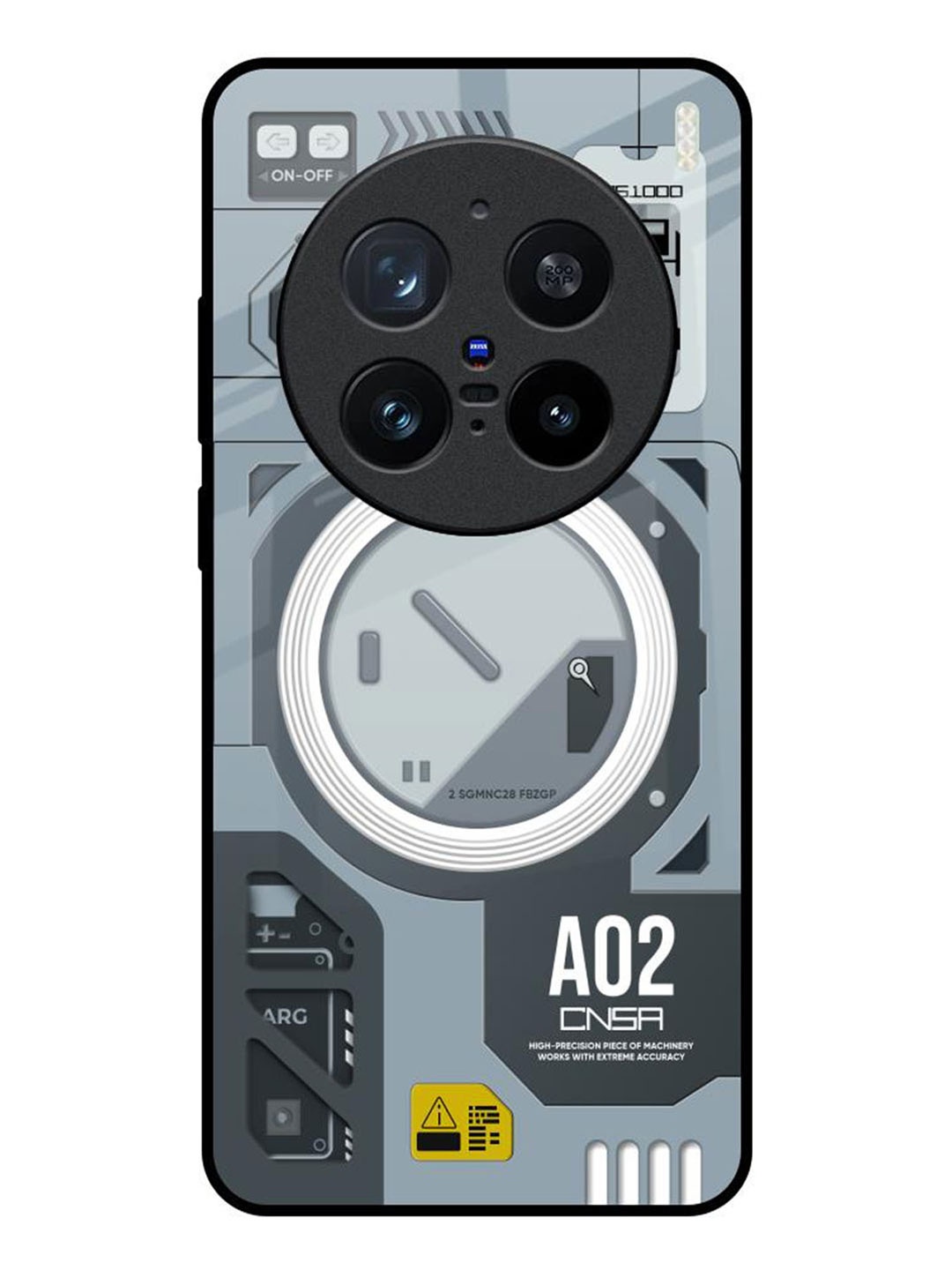 

QRIOH Typography Printed Vivo X200 Pro 5G Back Case Mobile Accessories, Grey melange