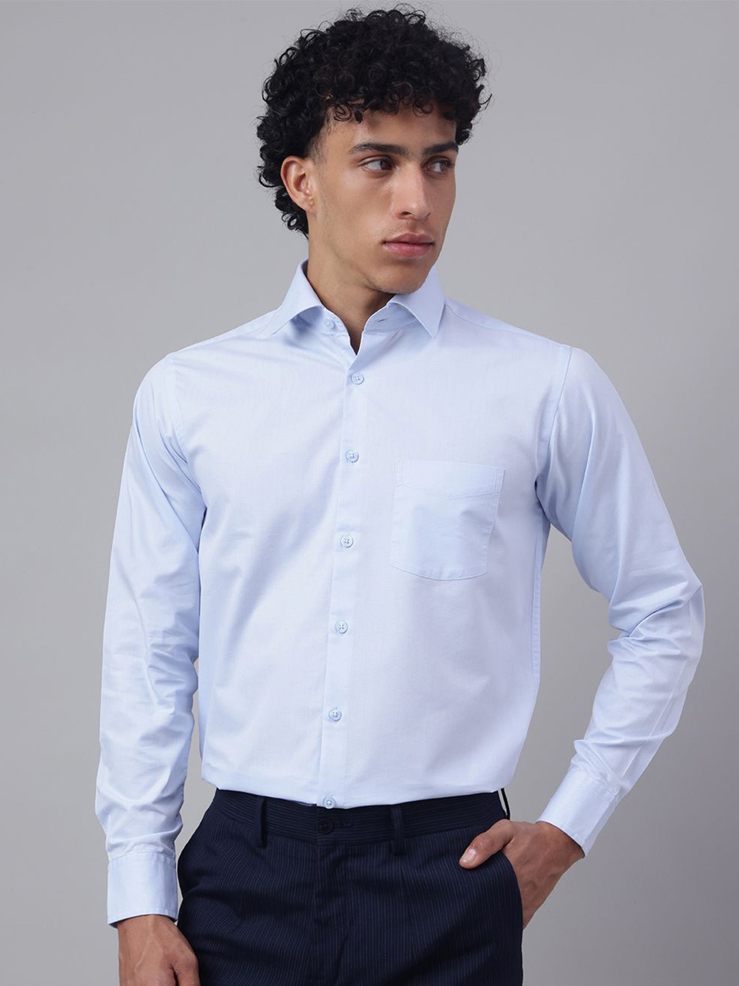 

Richlook Men Comfort Opaque Casual Shirt, Blue
