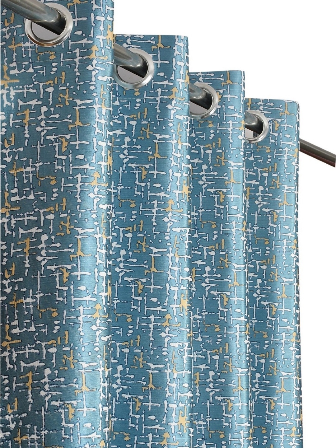 

AaHo Decor Blue 2 Pieces Room Darkening Door Curtain