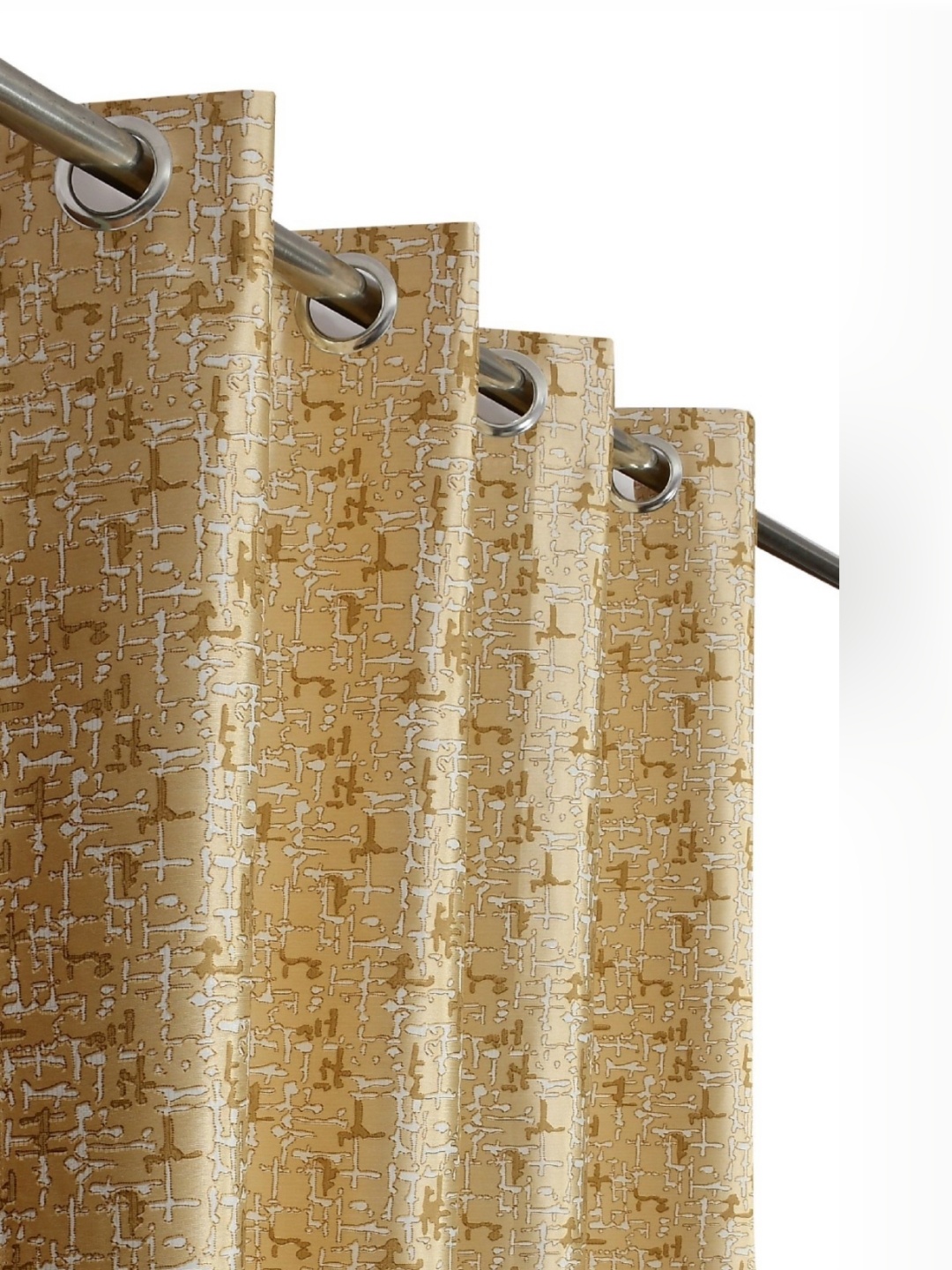 

AaHo Decor Cream 2 Pieces Room Darkening Window Curtain