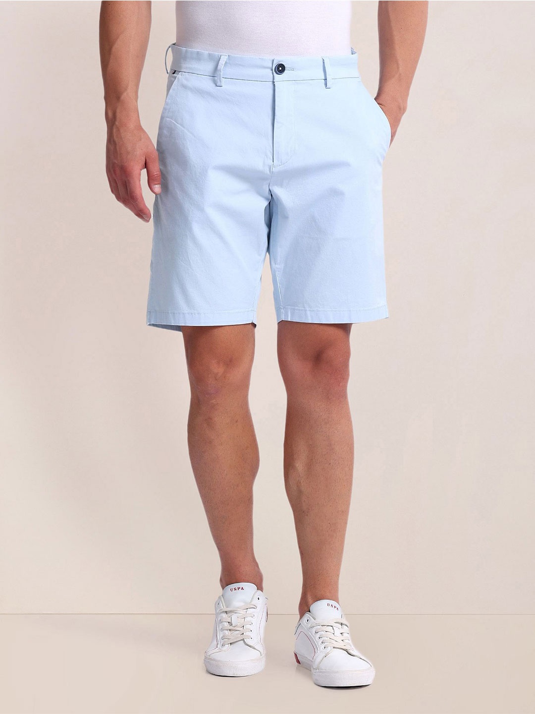 

U.S. Polo Assn. Men Slim Fit Cargo Shorts, Blue