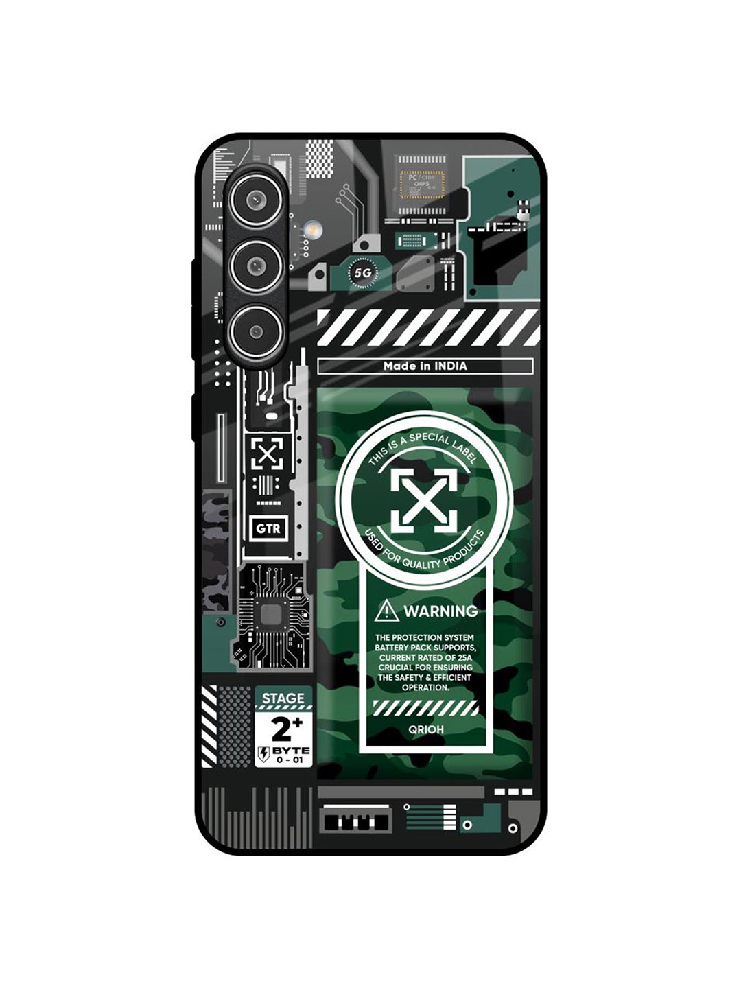 

QRIOH Typography Printed Samsung Galaxy A36 5G Back Case Mobile Accessories, Green