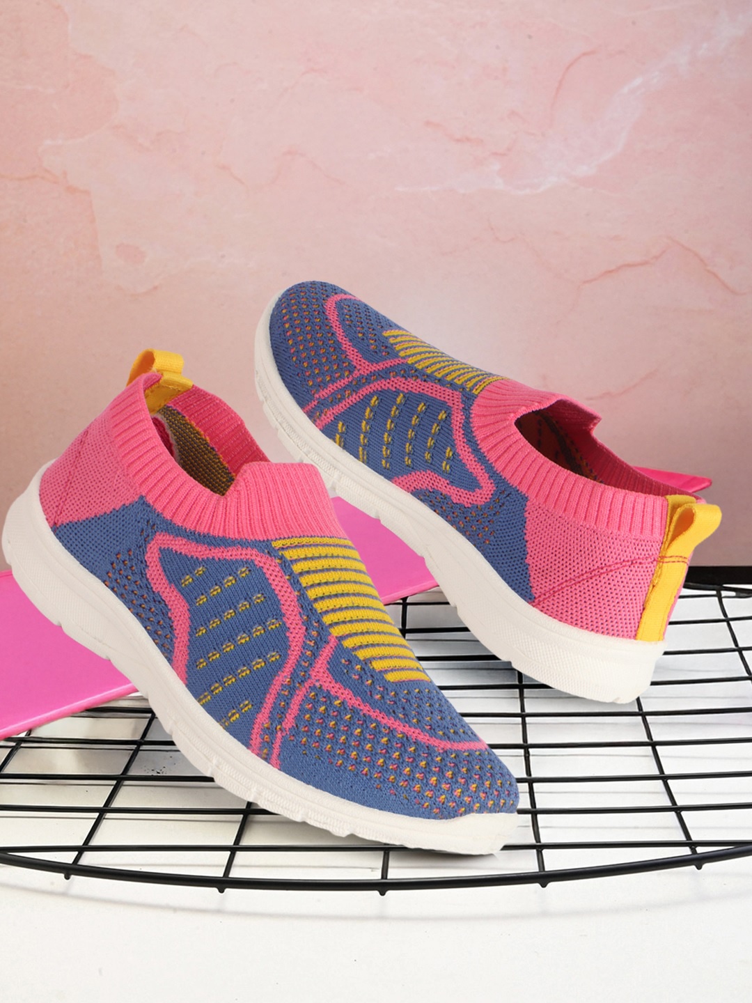 

YK Boys Woven Design Sneakers, Yellow