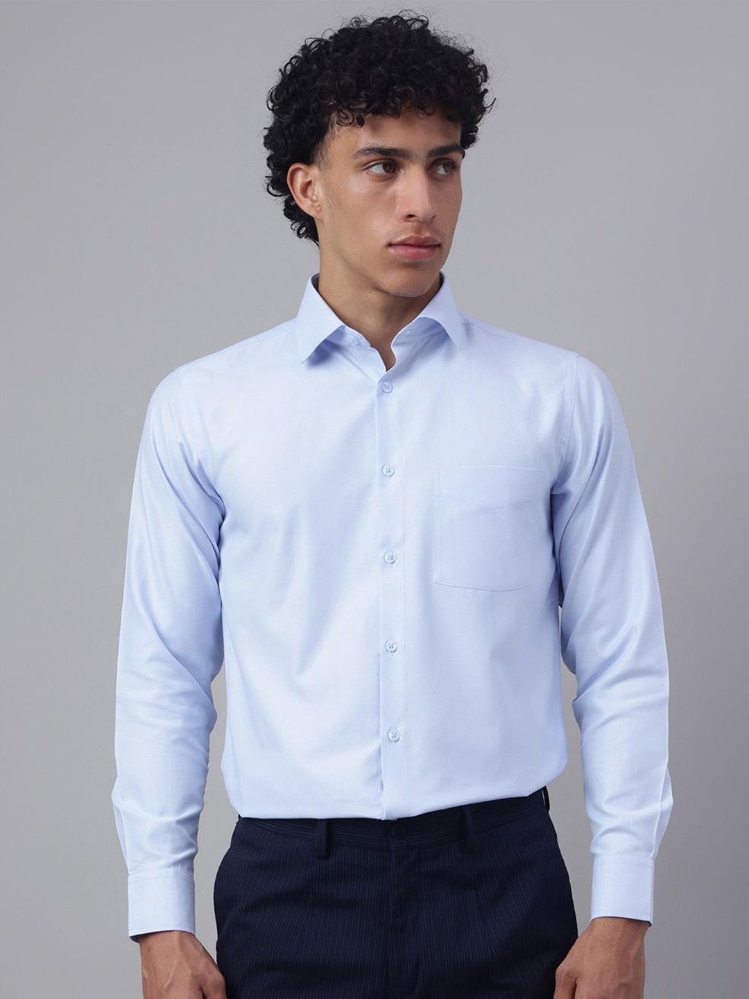 

Richlook Men Comfort Opaque Casual Shirt, Blue