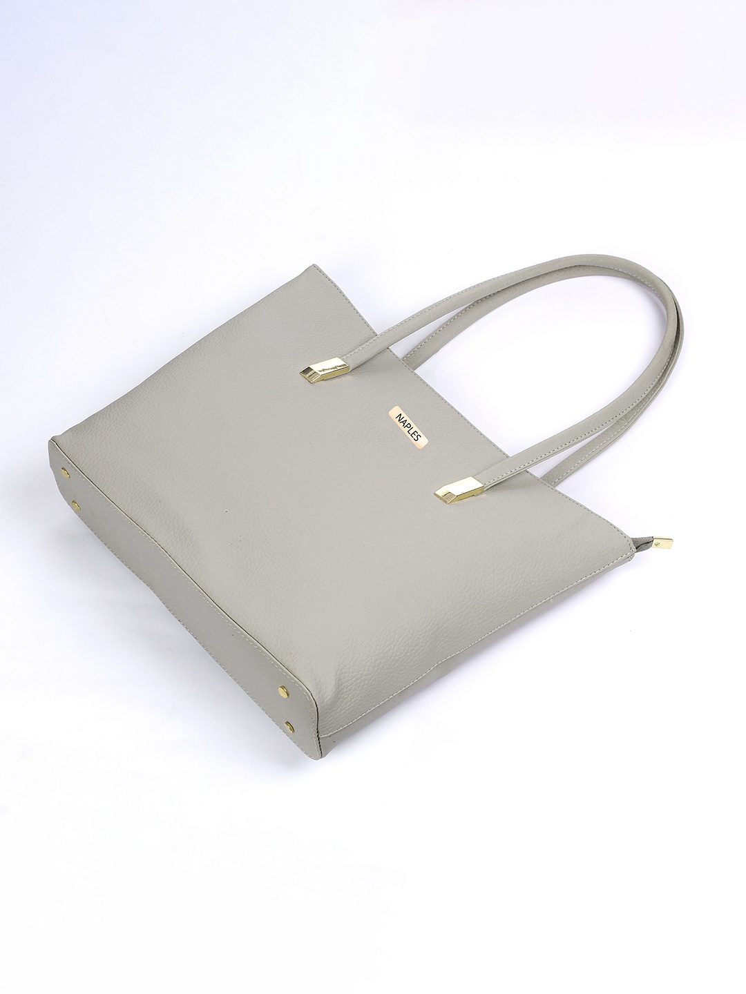 

Naples PU Structured Shoulder Bag, Grey