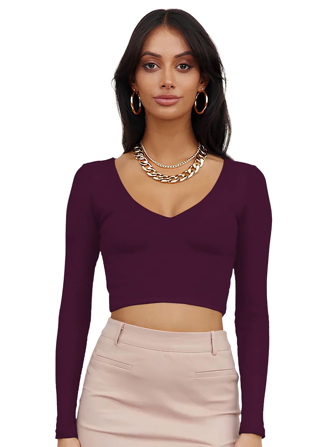 

Dream Beauty Fashion Crop Top, Purple